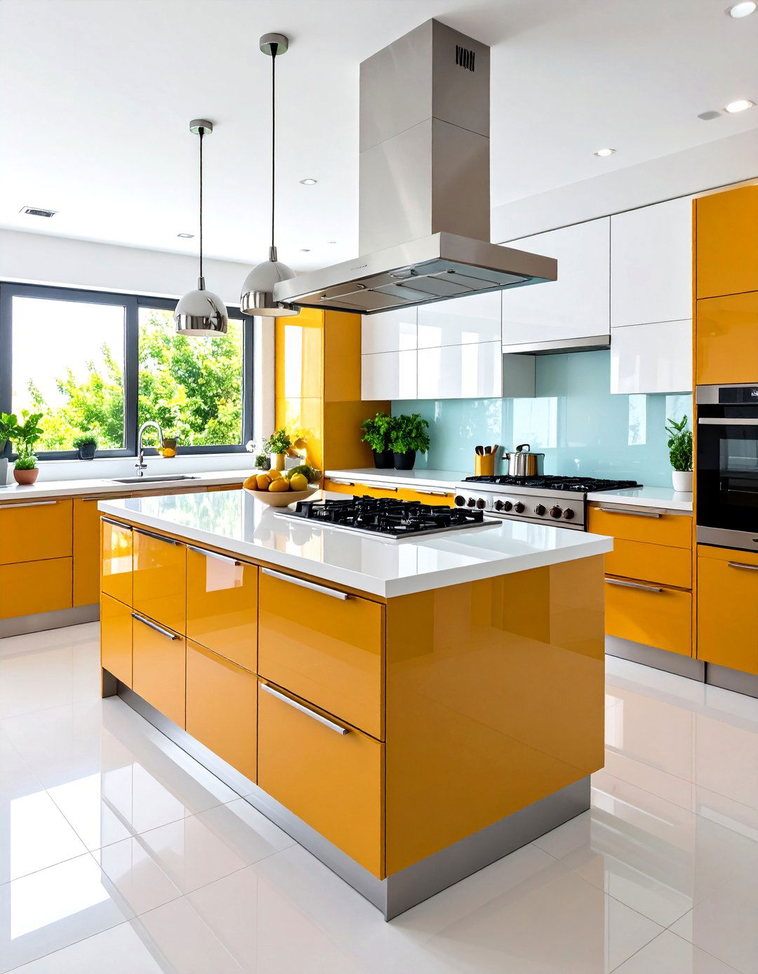 Use Glossy or Mirrored Surfaces to Bounce Light - 25 parallel modular kitchen design ideas