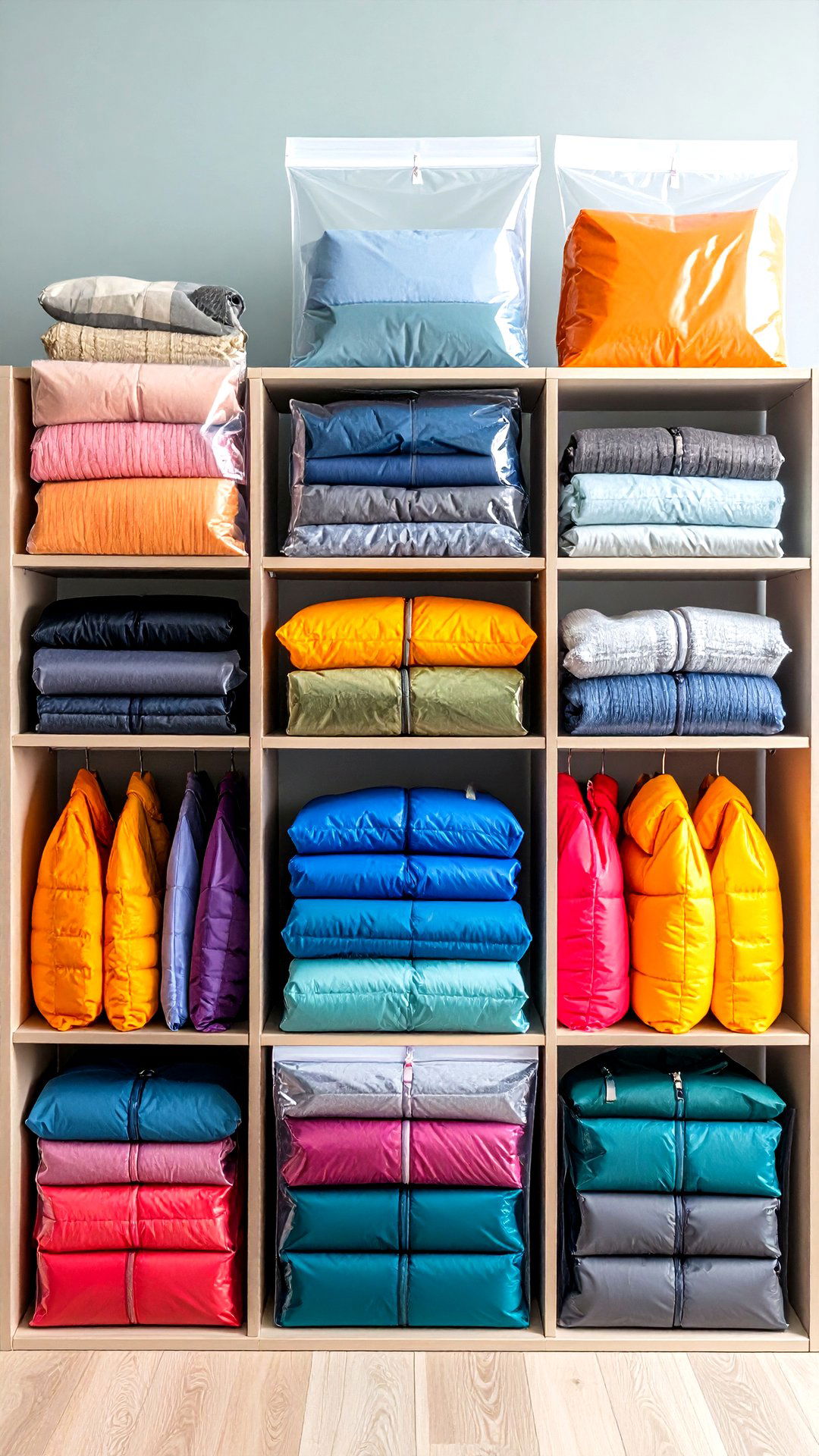 Vacuum Seal Bags for Seasonal Clothes Storage - 25 clothes storage ideas