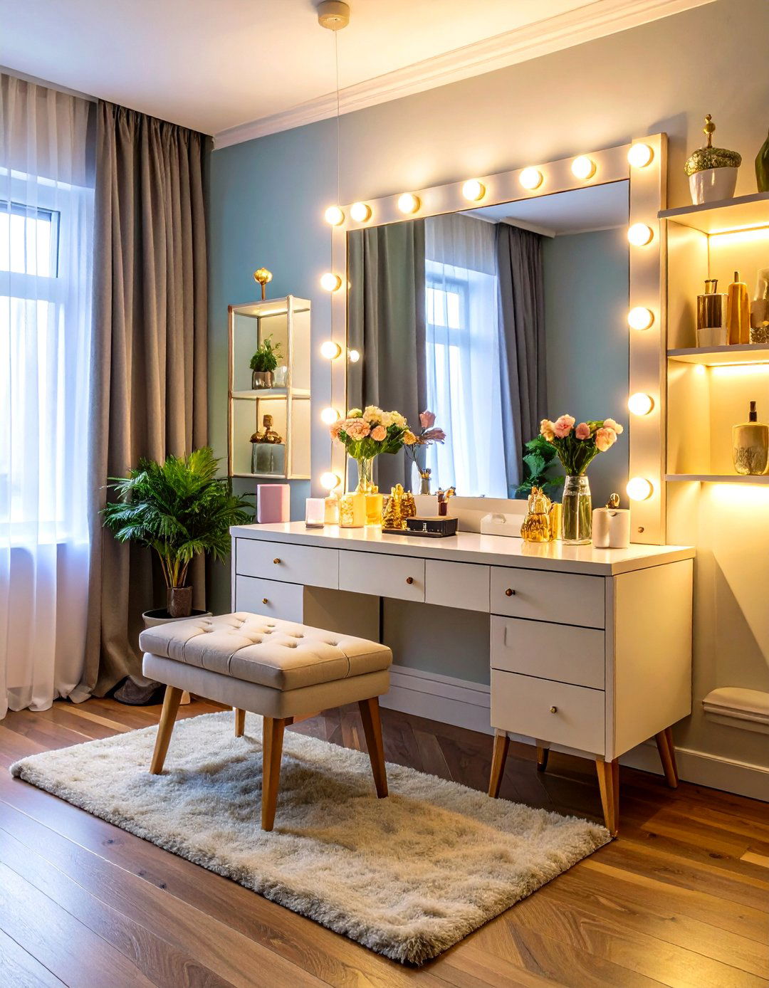 Vanity Dressing Alcove Glam Zone - 25 alcove ideas
