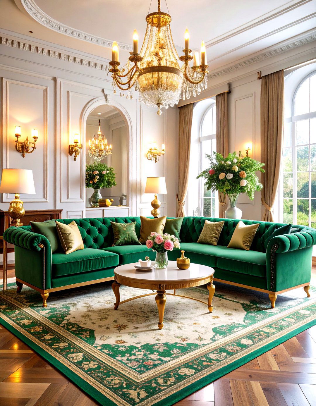 Velvet Lounge Vignettes - 25 emerald green wedding ideas