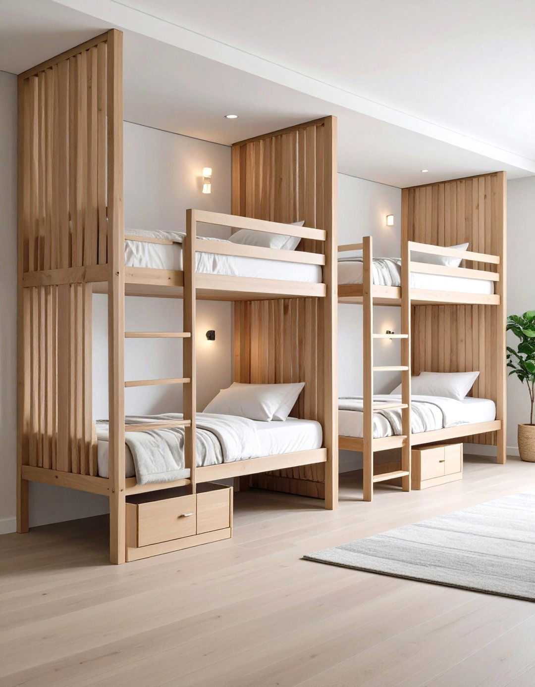 Vertical Bunk Beds with Built In Storage - 25 2 beds in one small room ideas