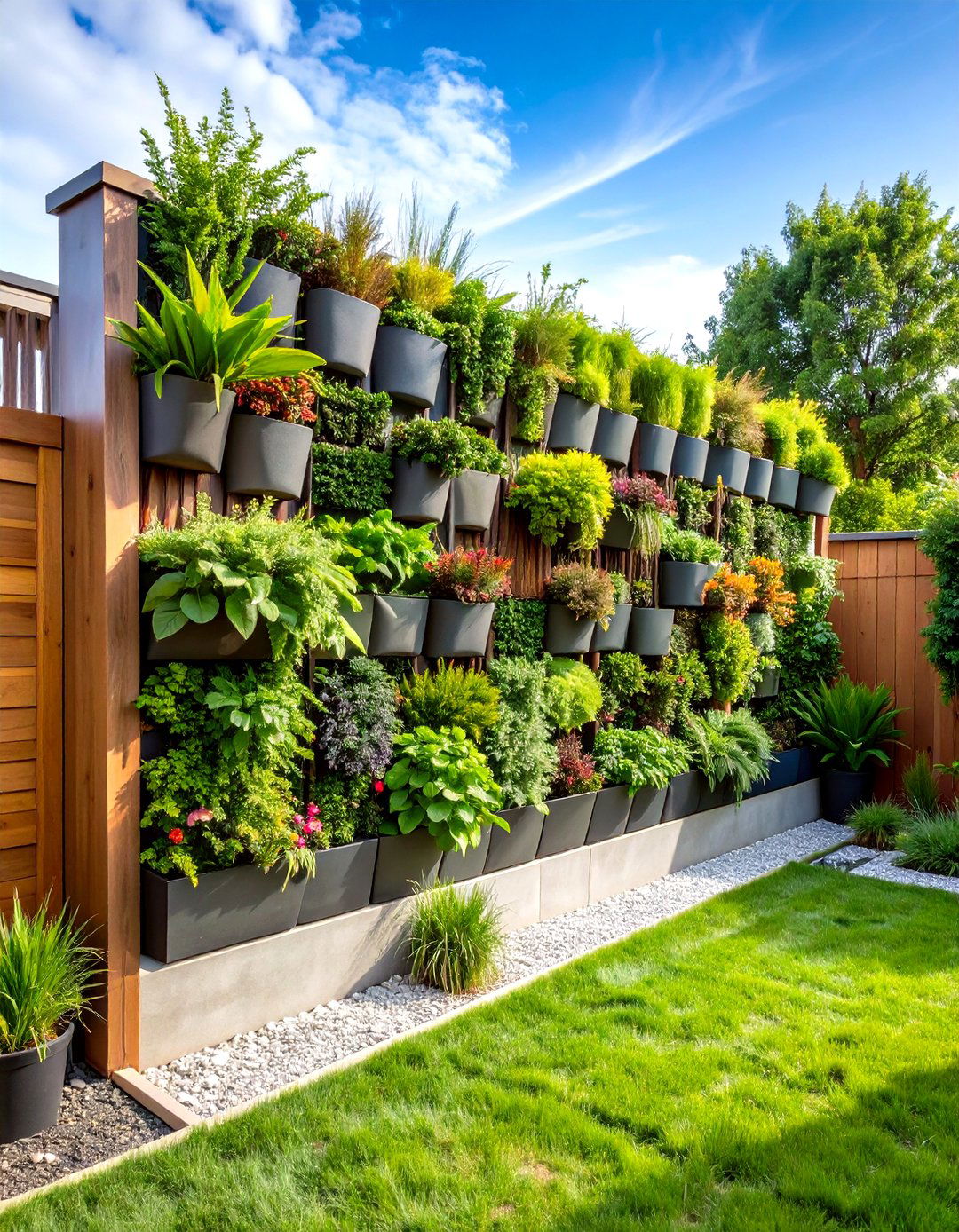 Vertical Garden Living Wall Privacy Screen - 25 outdoor privacy screen ideas