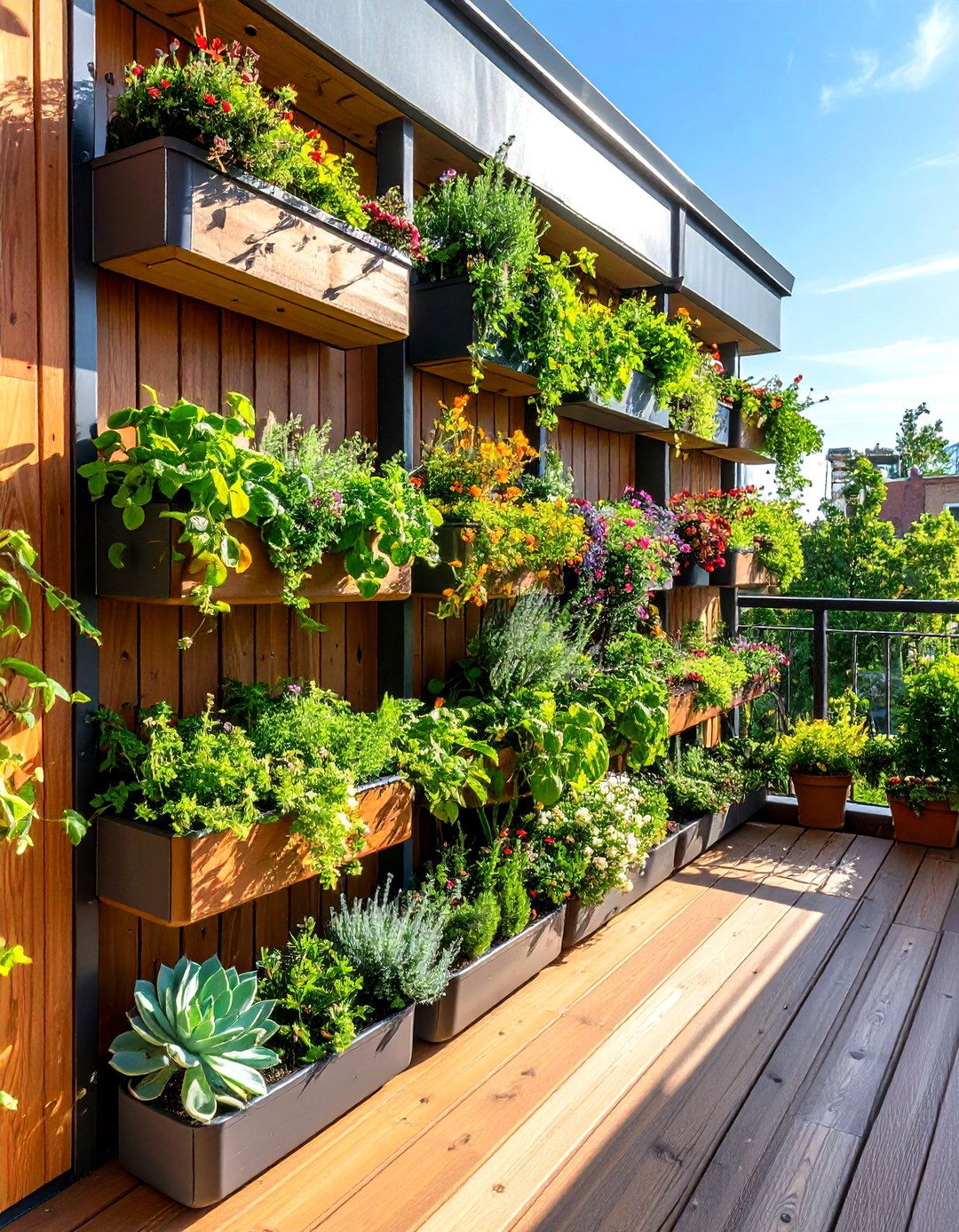 Vertical Garden Patio Deck to Surround Yourself With Green - 25 patio deck ideas