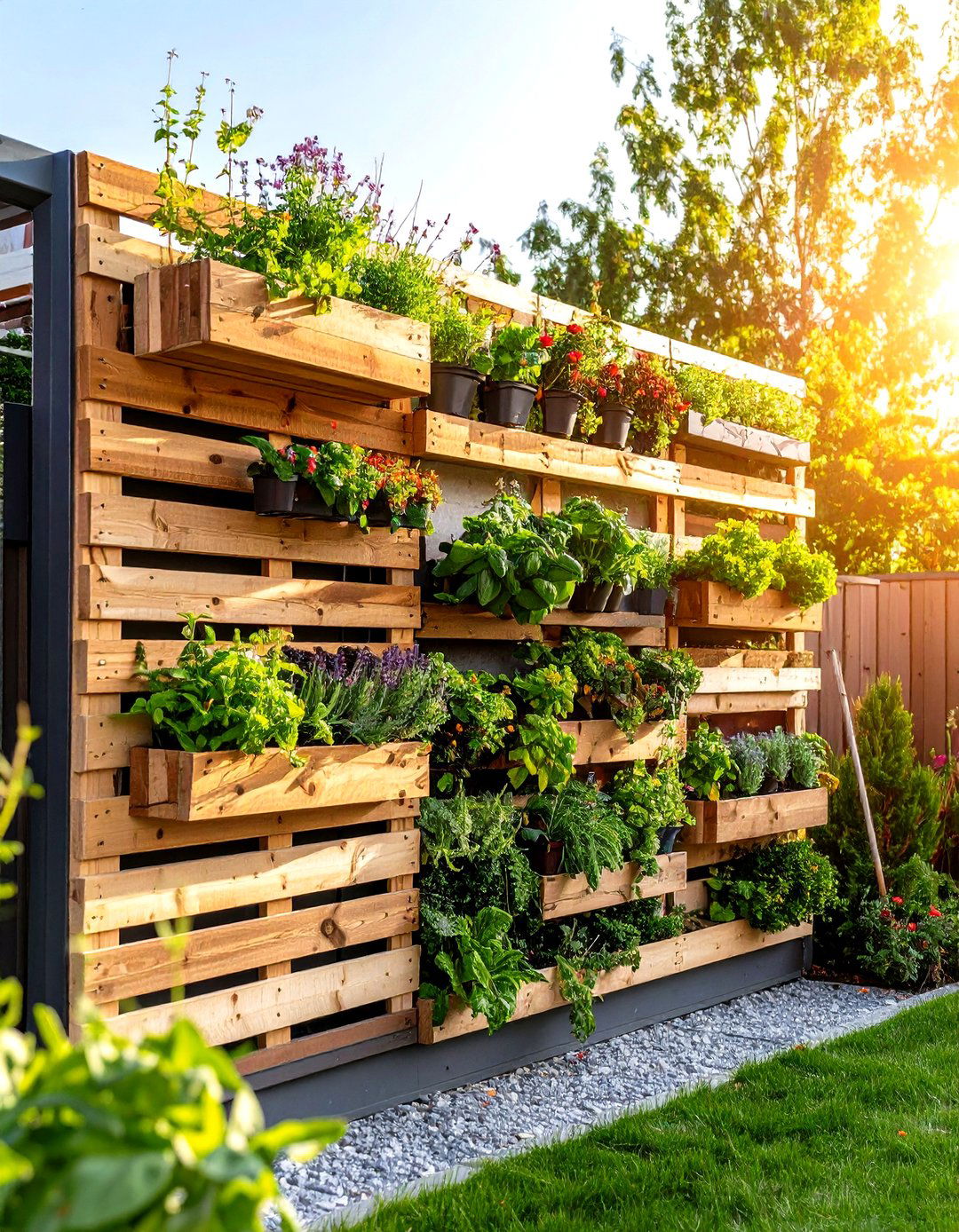 Vertical Patio Garden Wall - 25 patio decor ideas