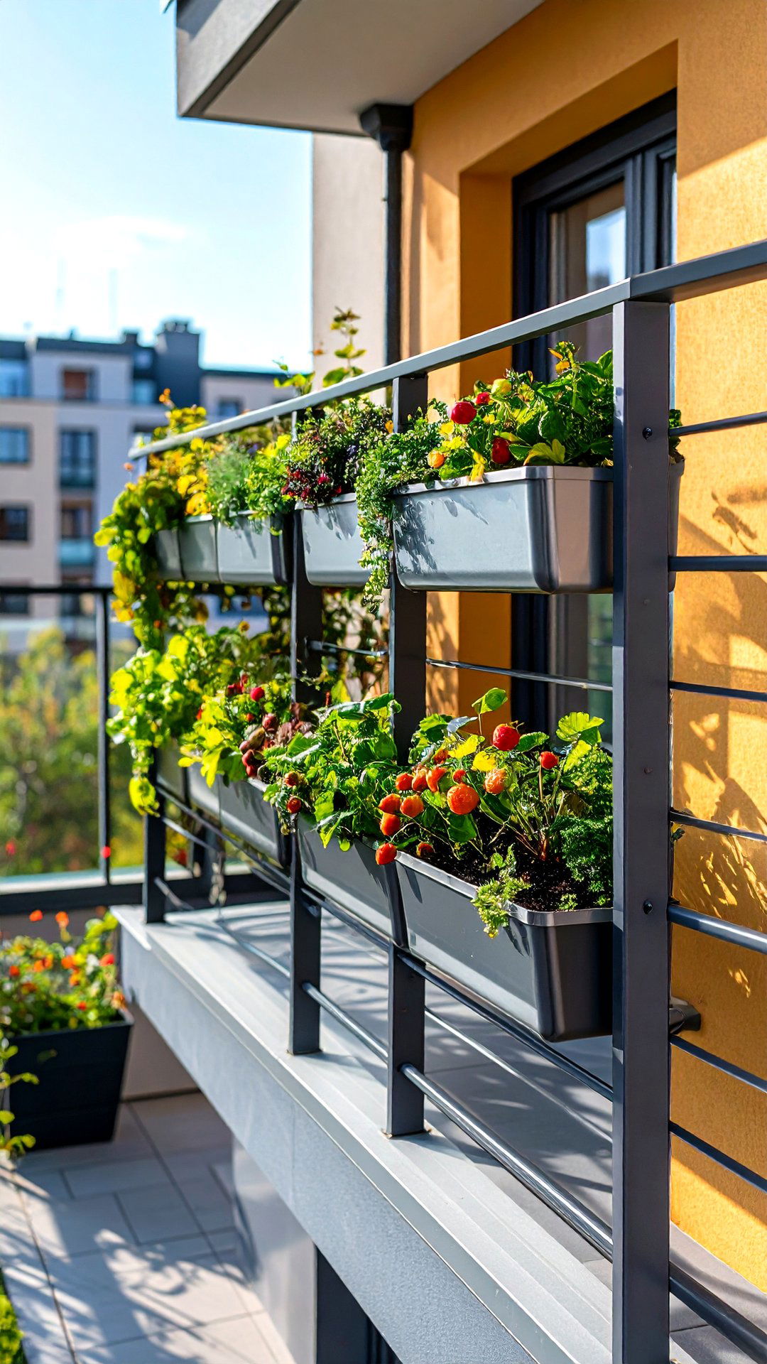 Vertical Planter Rails Soften Multi Story House Exteriors - 25 aesthetic house exterior ideas
