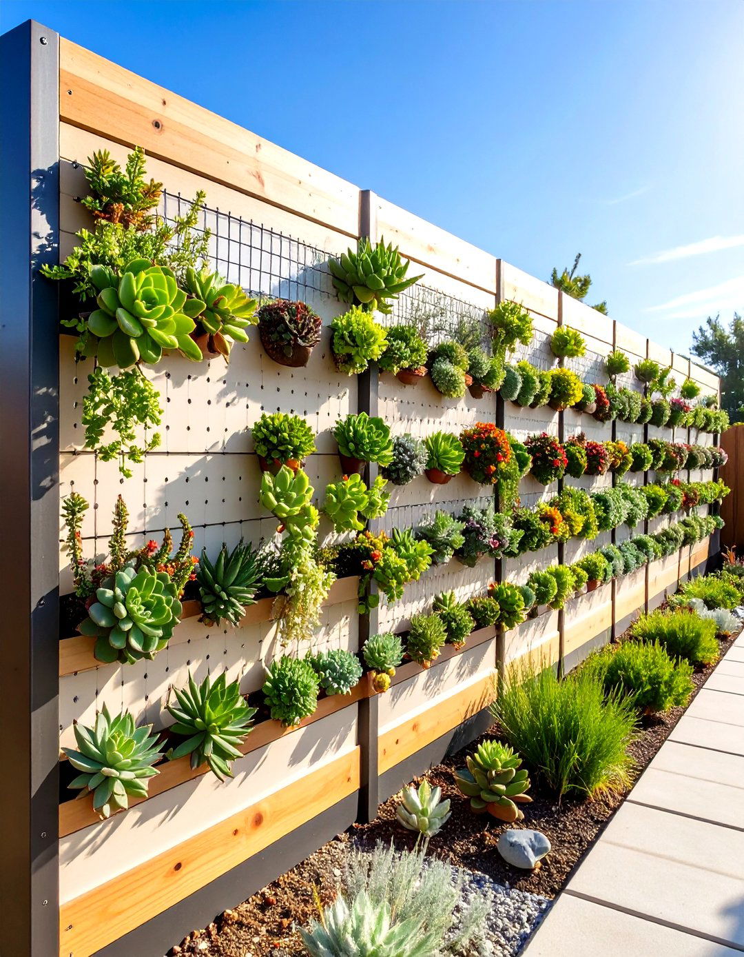 Vertical Succulent Outdoor Wall Decor Garden - 25 outdoor wall decor ideas