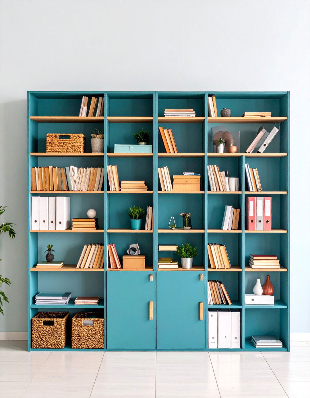 Vertical Wall Shelving for Office Storage - 25 office storage ideas