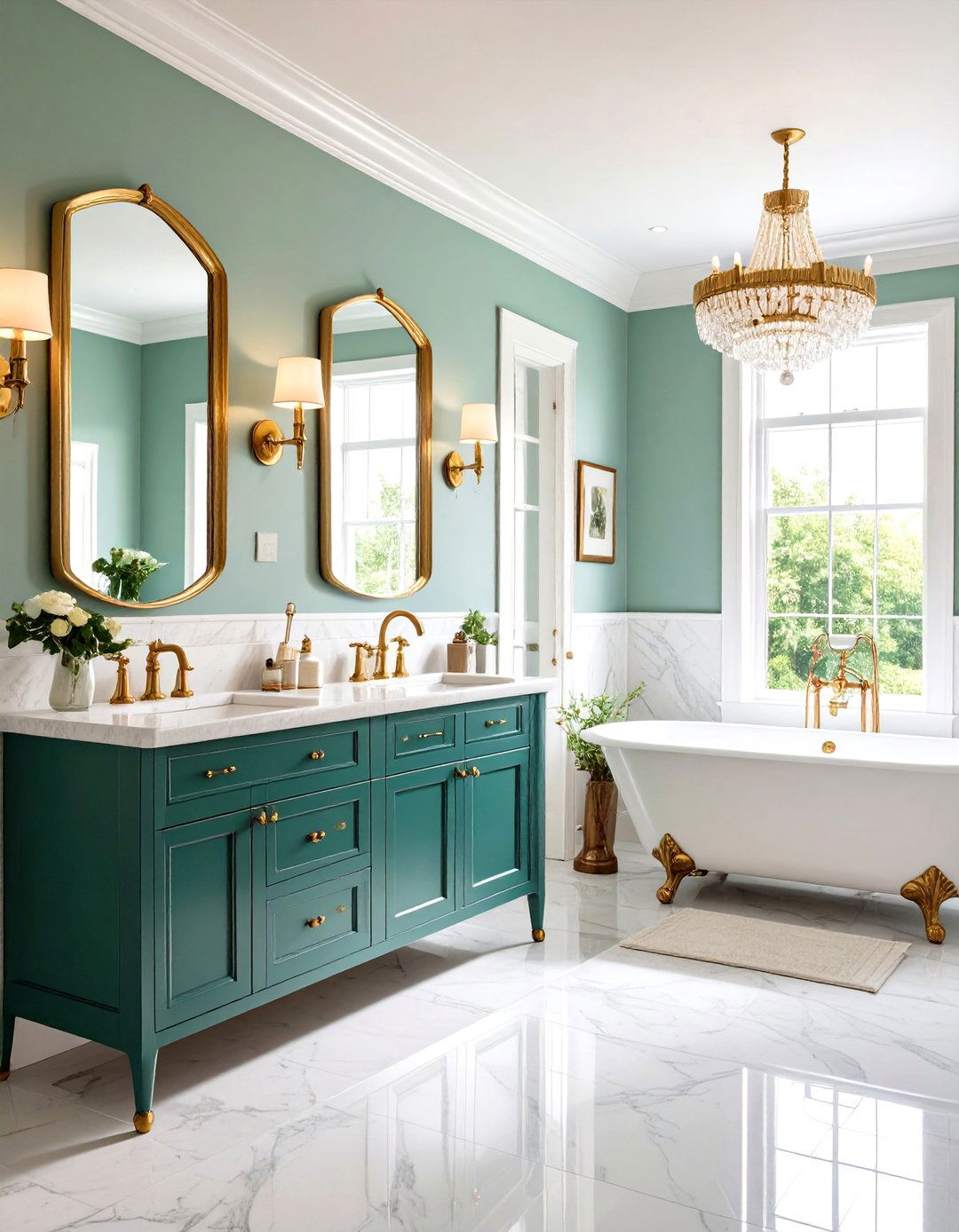 Vintage Deco Fixtures and Faucets - 25 art deco bathroom ideas