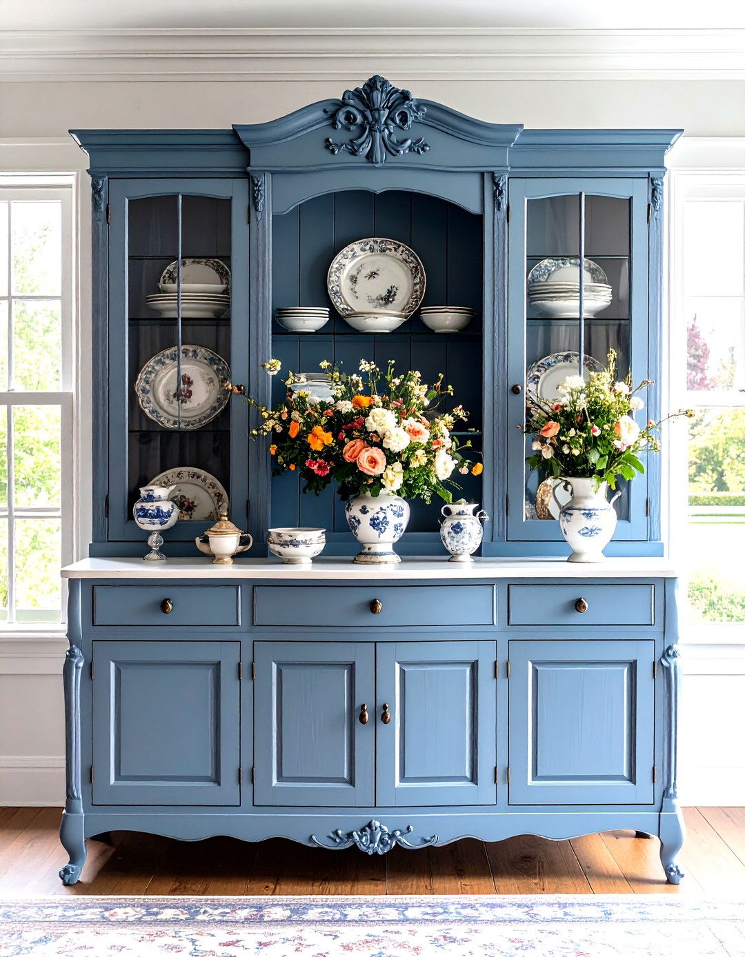 Vintage French Provincial Hutch Revival - 25 dining room hutch ideas