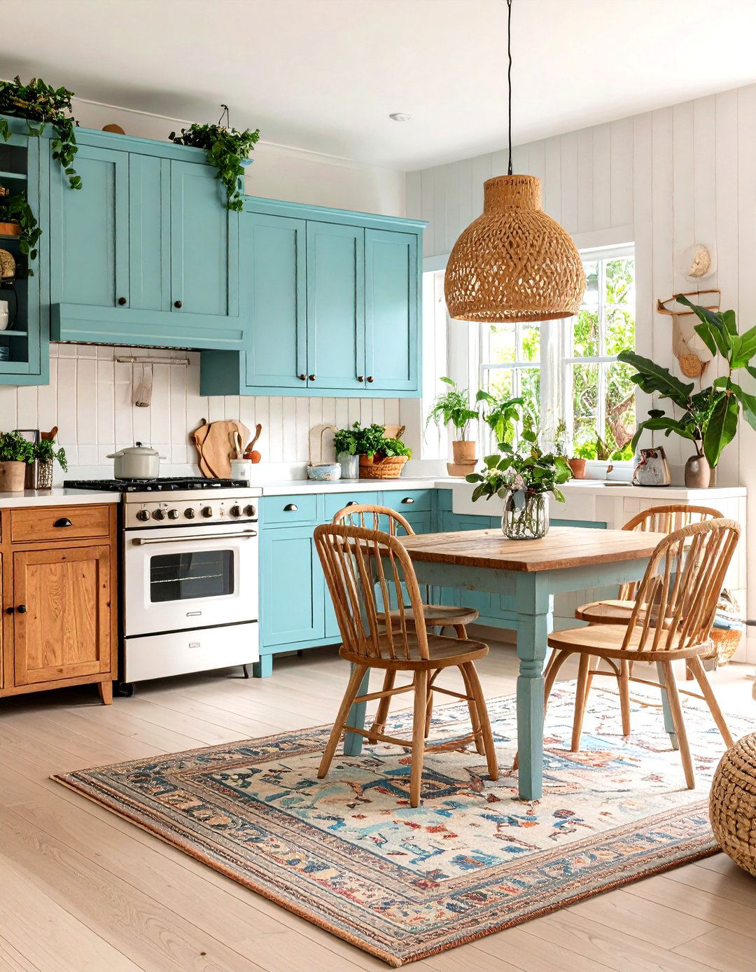 Vintage Meets Modern Eclectic - 25 open kitchen living room ideas