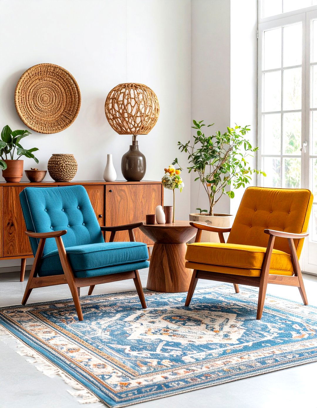 Vintage Mid Century Accents Add Provenance - 25 organic modern living room design ideas