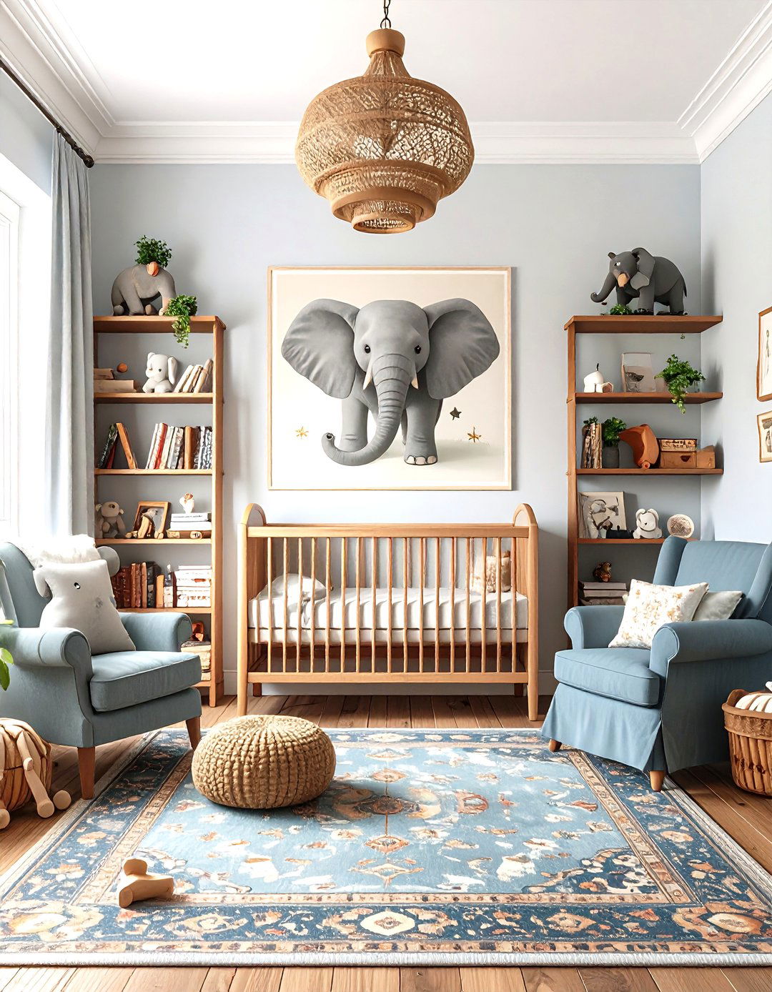 Vintage Storybook Elephant Nursery - 25 elephant nursery ideas