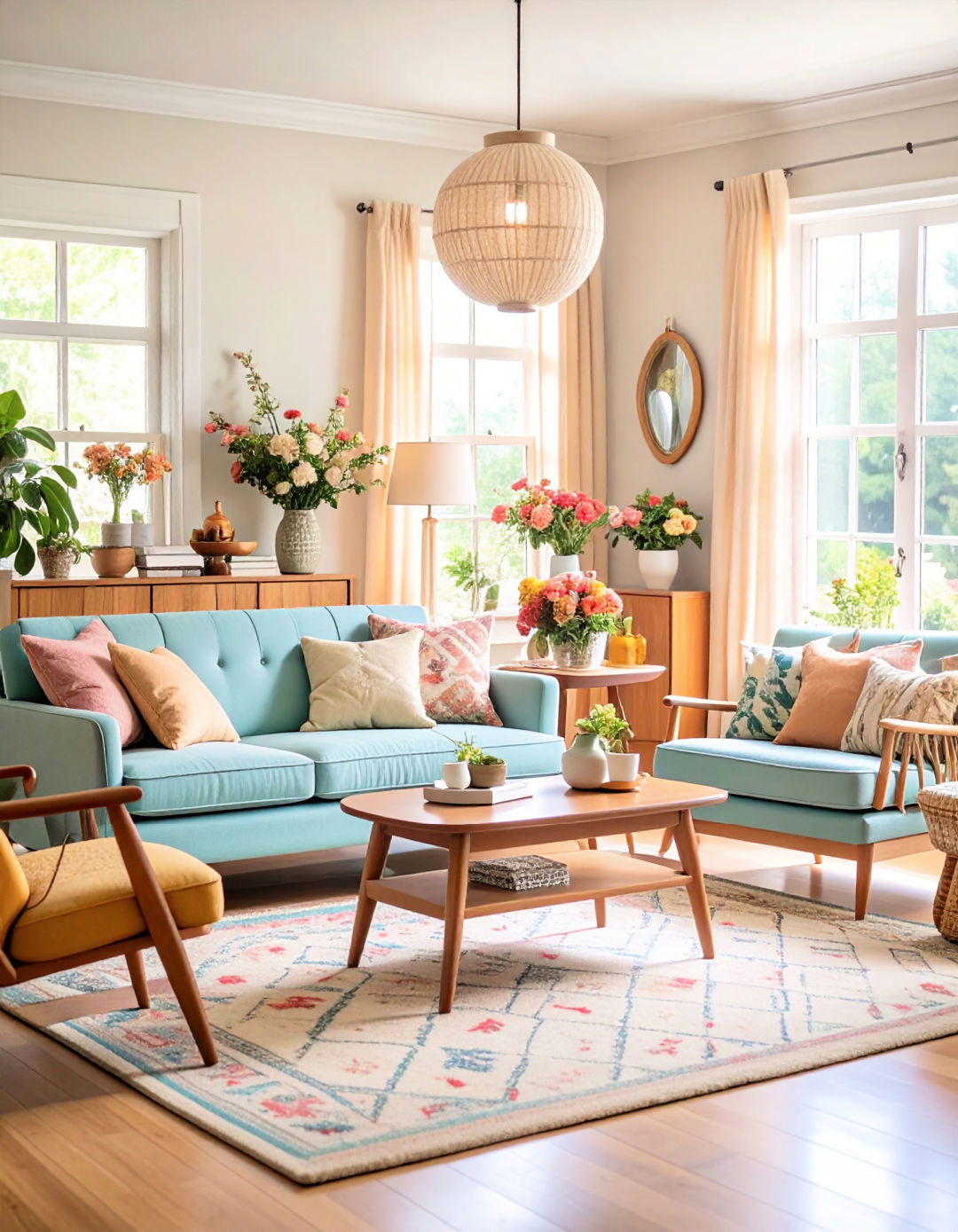 25 Vintage 1950s Living Room Ideas: Mid-Century Charm & Cozy Nooks