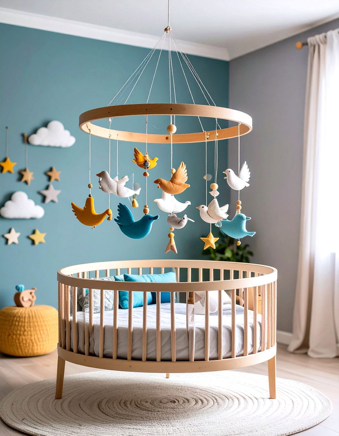 Wall Mounted Mobile or Kinetic Sculpture - 25 nursery wall decor ideas