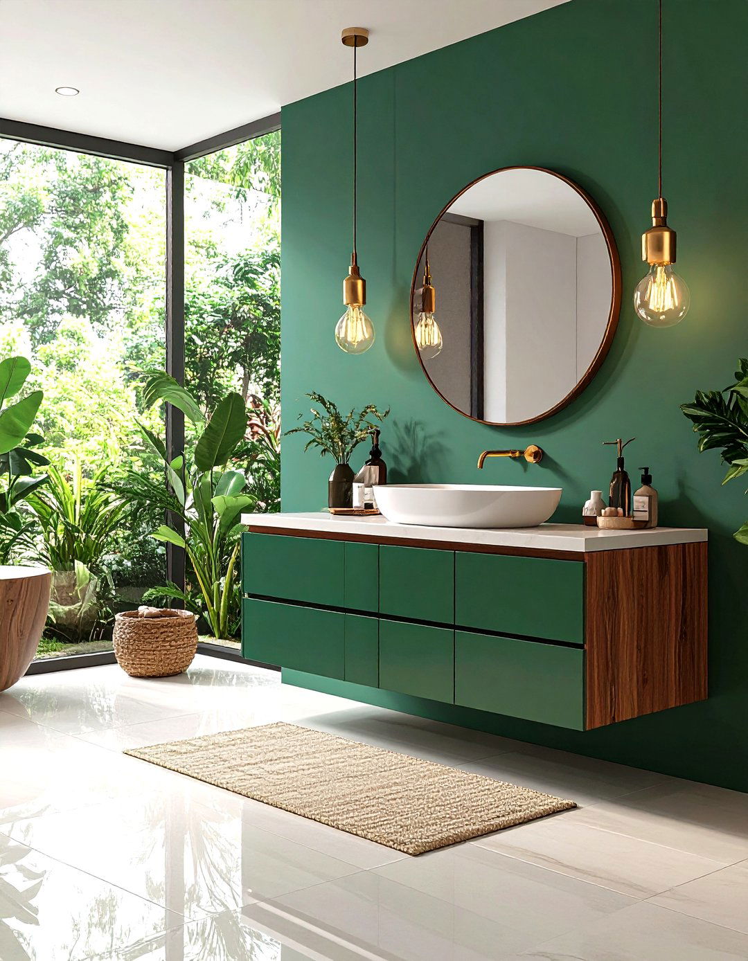 Wall Mounted Vanity Leaves Legroom - 25 apartment bathroom ideas