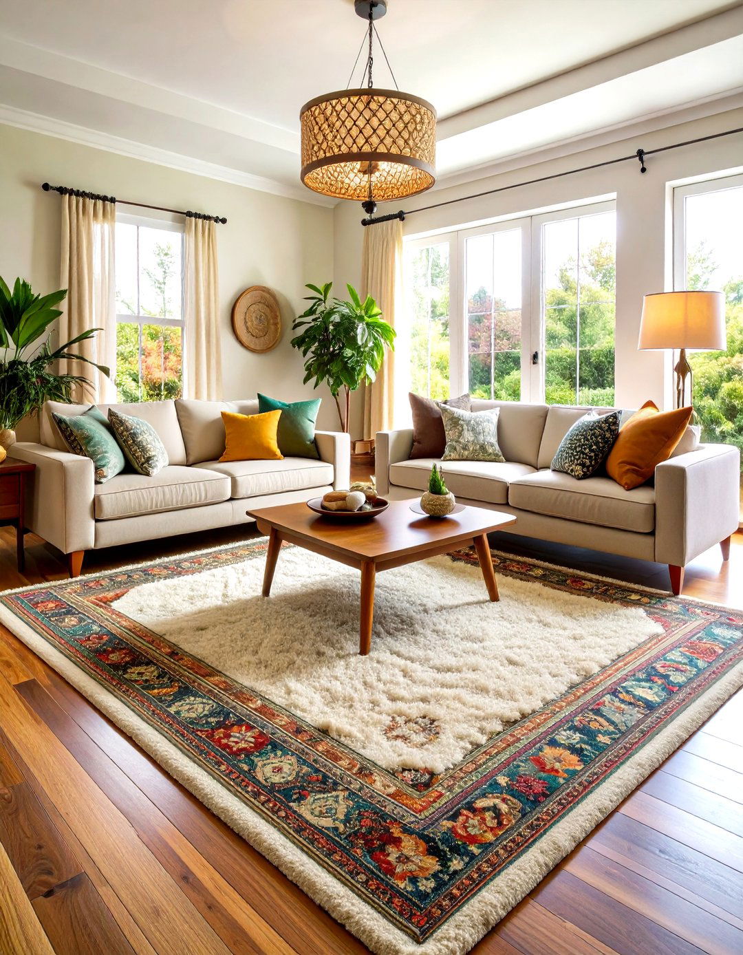 Wall to Wall Carpet Cocooning a s Living Room - 25 70s living room ideas