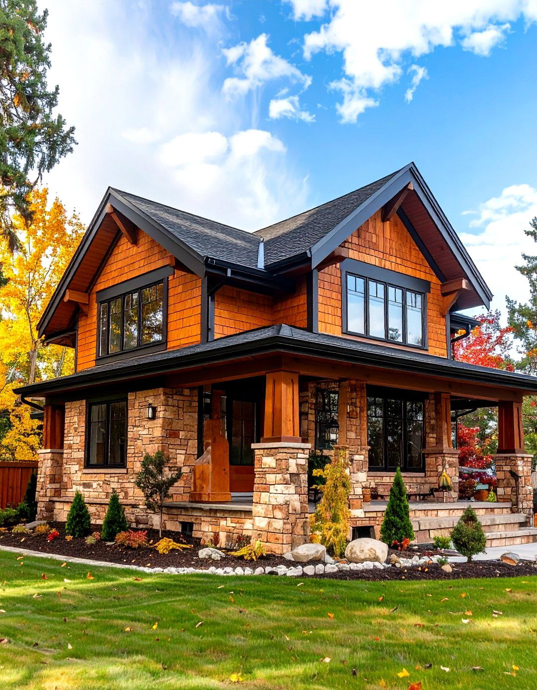 Warm Cedar Brown Exterior Brick Paint Color Cedar - 25 exterior brick paint color ideas