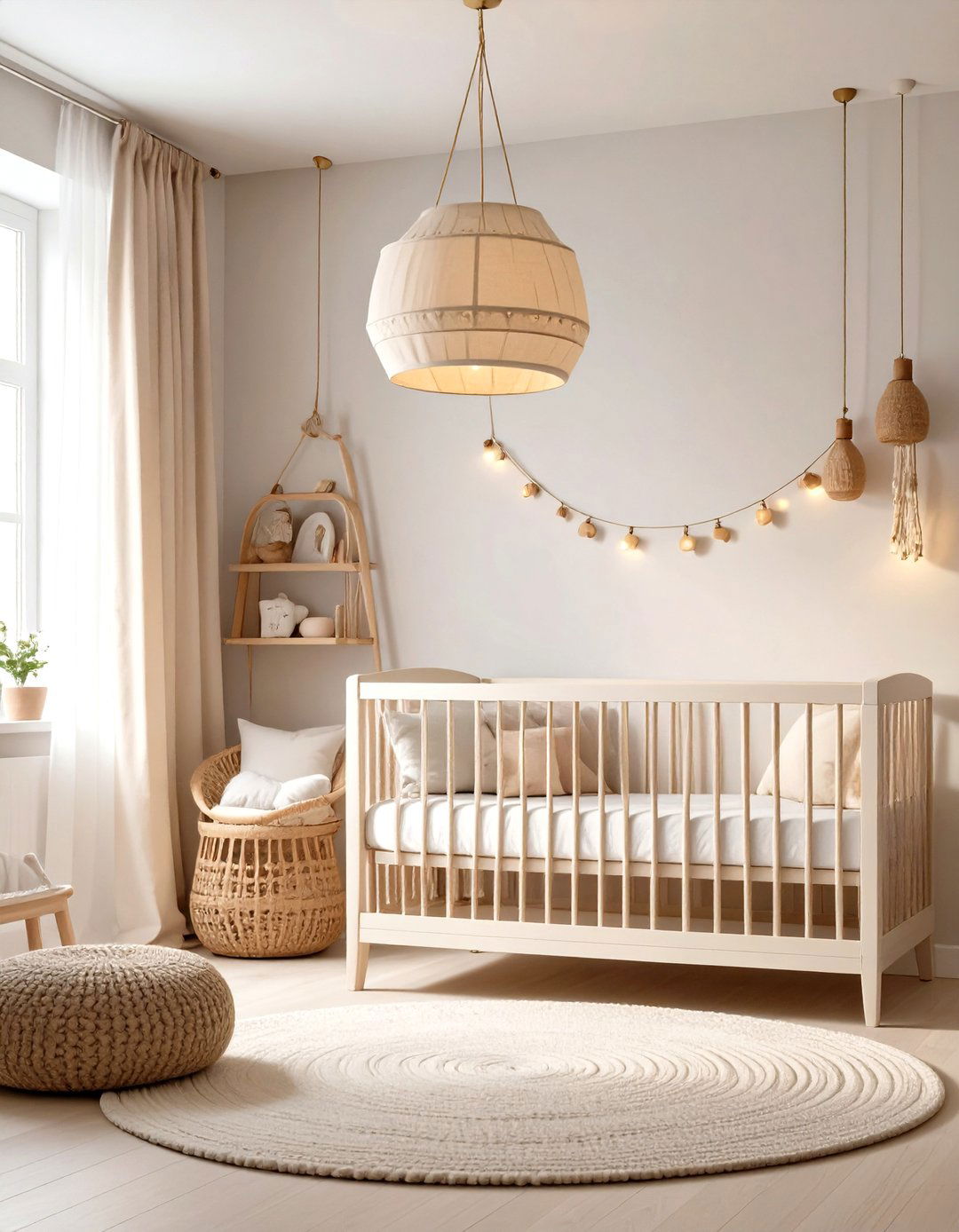 Warm Dim LED Lighting - 25 neutral nursery ideas