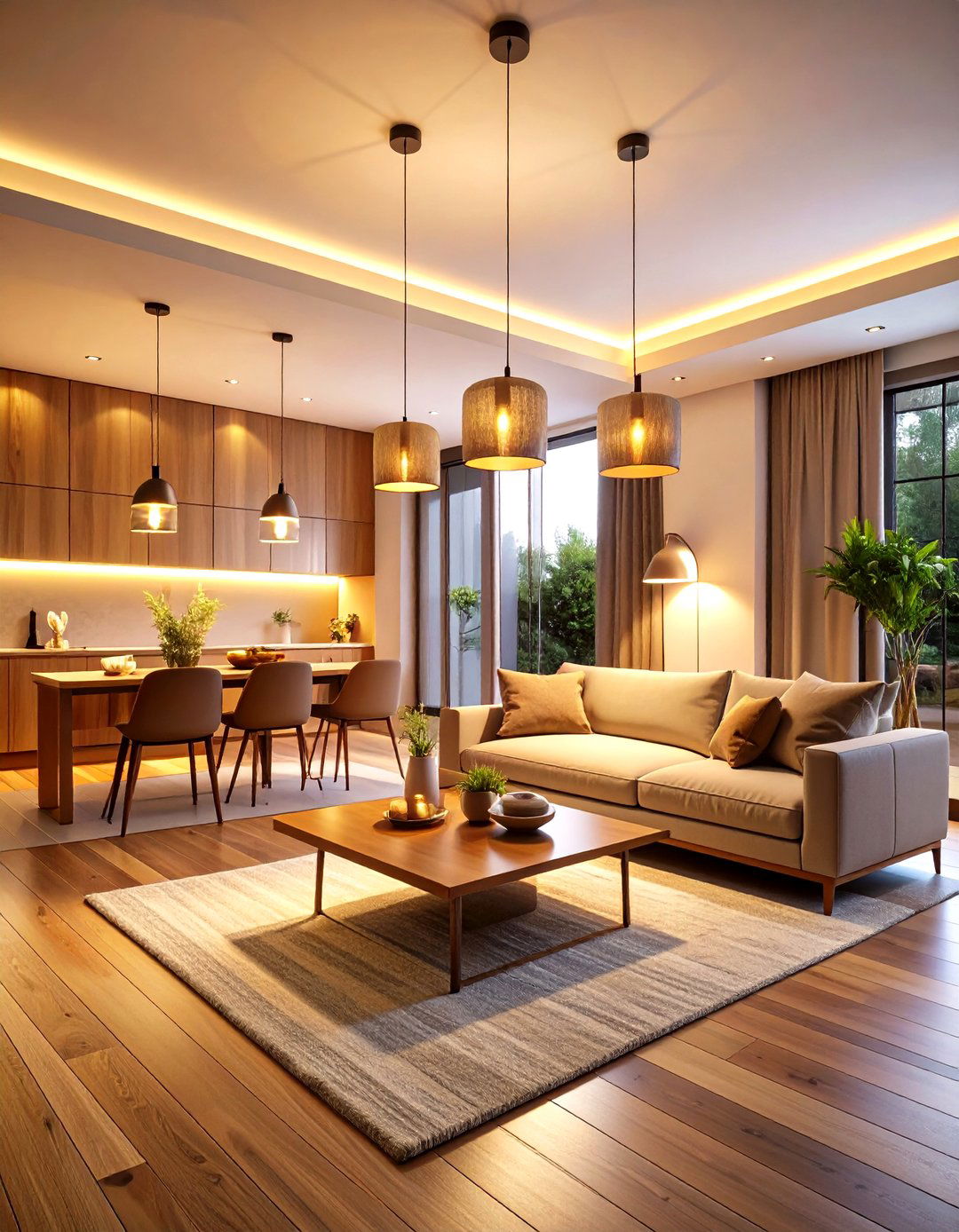 Warm Everything With Soft Lighting - 25 minimalist apartment ideas