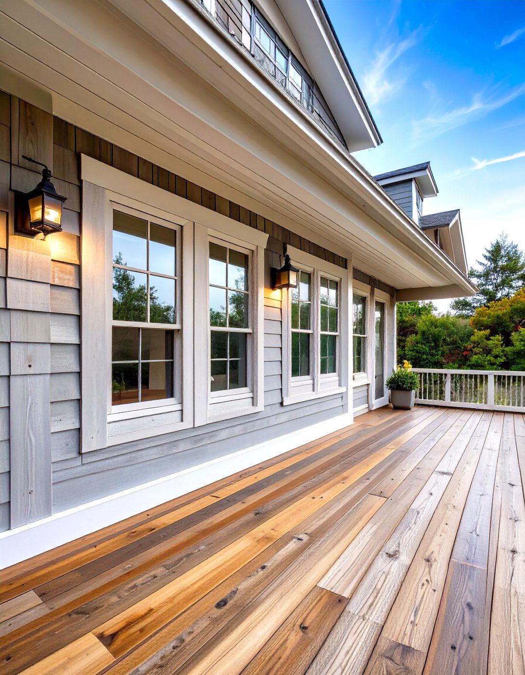 Weathered Shiplap Deck Fascia - 25 deck fascia ideas