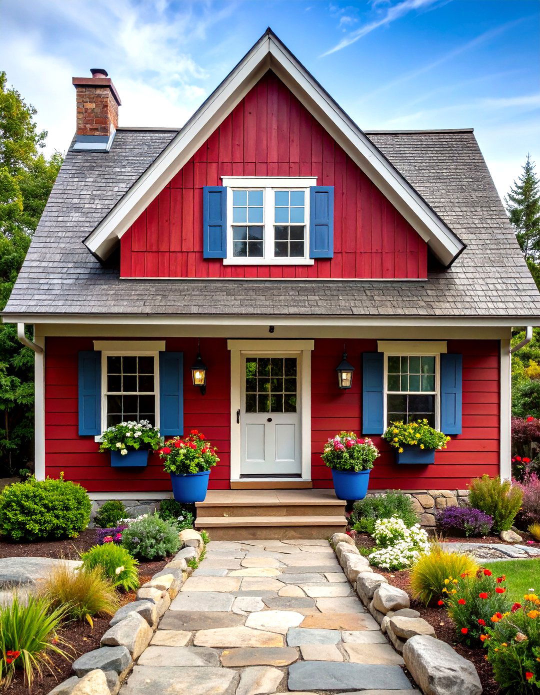 Weathered Wood Shingles Temper Bold Red Walls - 25 dark red house exterior ideas