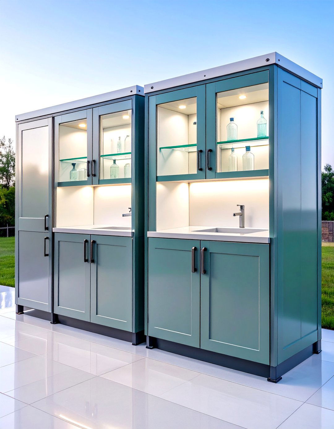 Weatherproof Cabinetry to Corral Supplies - 25 outdoor laundry area design ideas