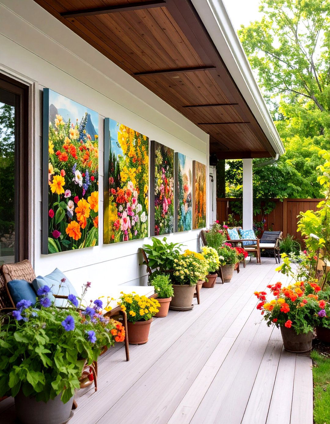 Weatherproof Canvas Outdoor Wall Decor Gallery - 25 outdoor wall decor ideas