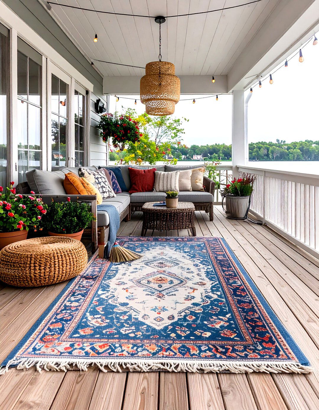 Weatherproof Outdoor Carpet and Rugs - 25 deck flooring ideas