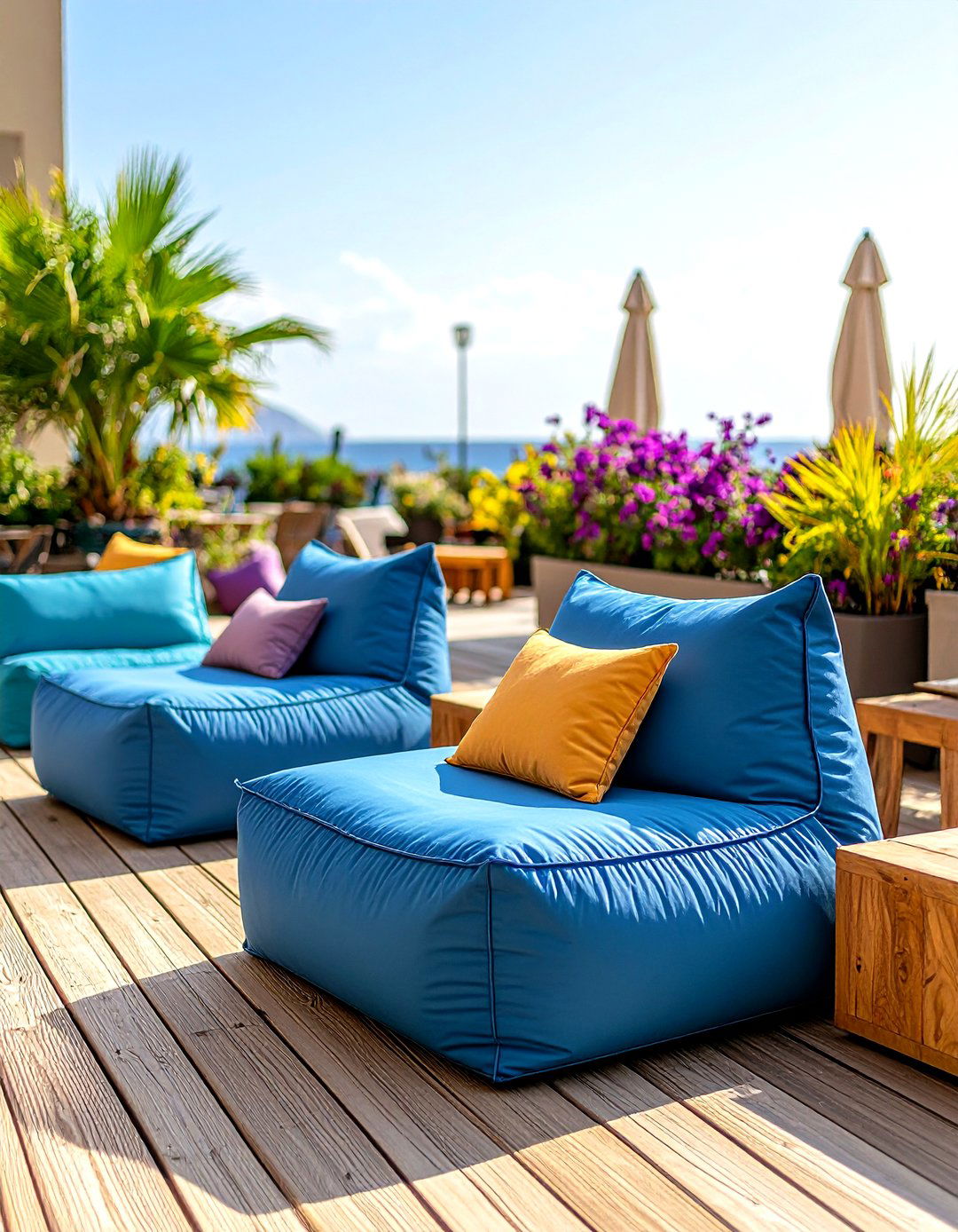 Weatherproof Outdoor Furniture Bean Bag Loungers for Casual Comfort - 25 outdoor furniture ideas