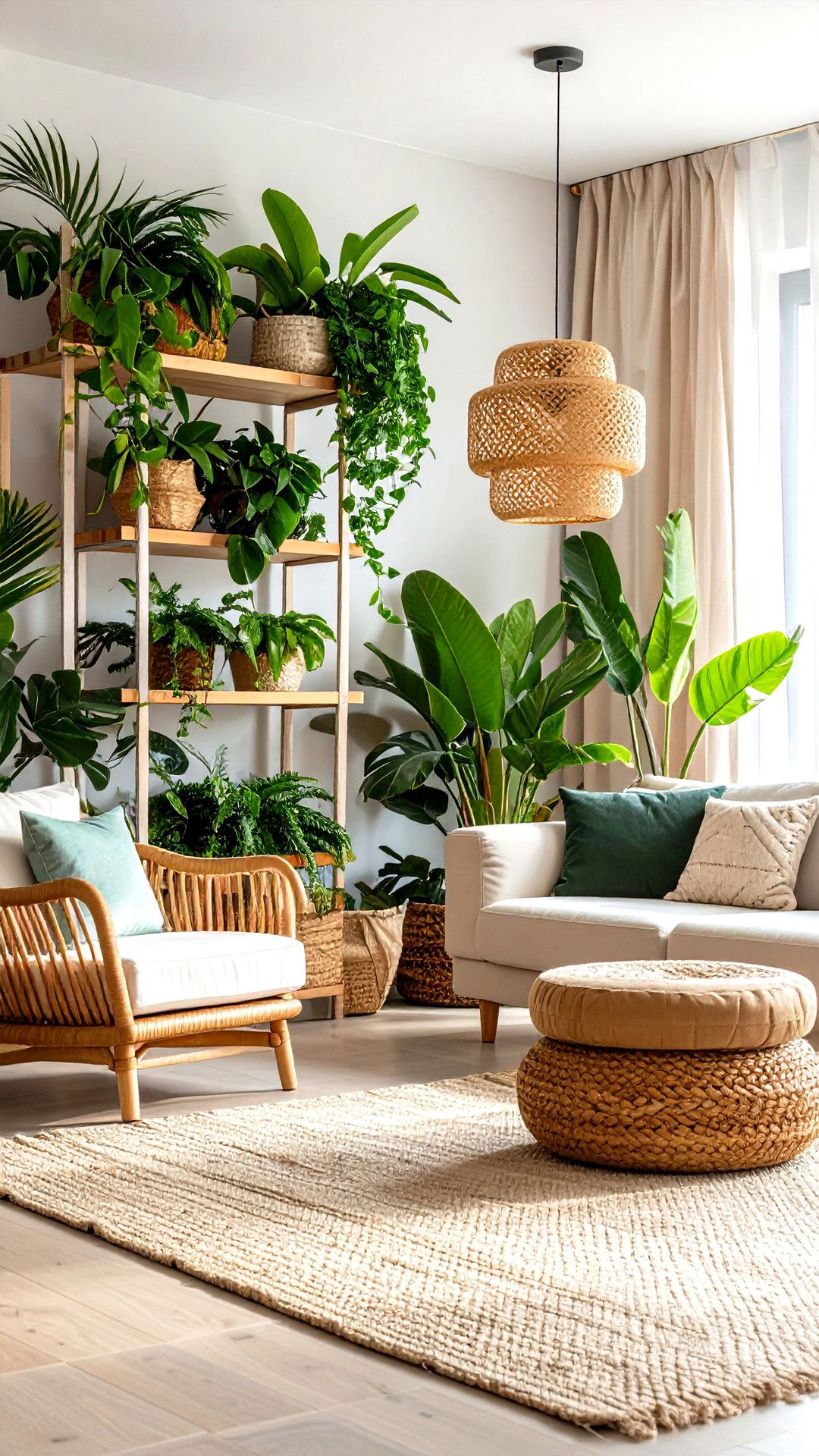 Welcome Verdant Life Into the Mix - 25 coastal living room ideas