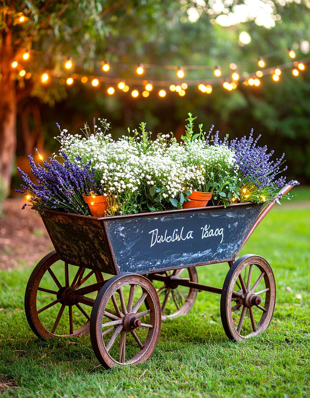 Wheelbarrow Wedding or Event Floral Bar - 25 old wheelbarrow ideas