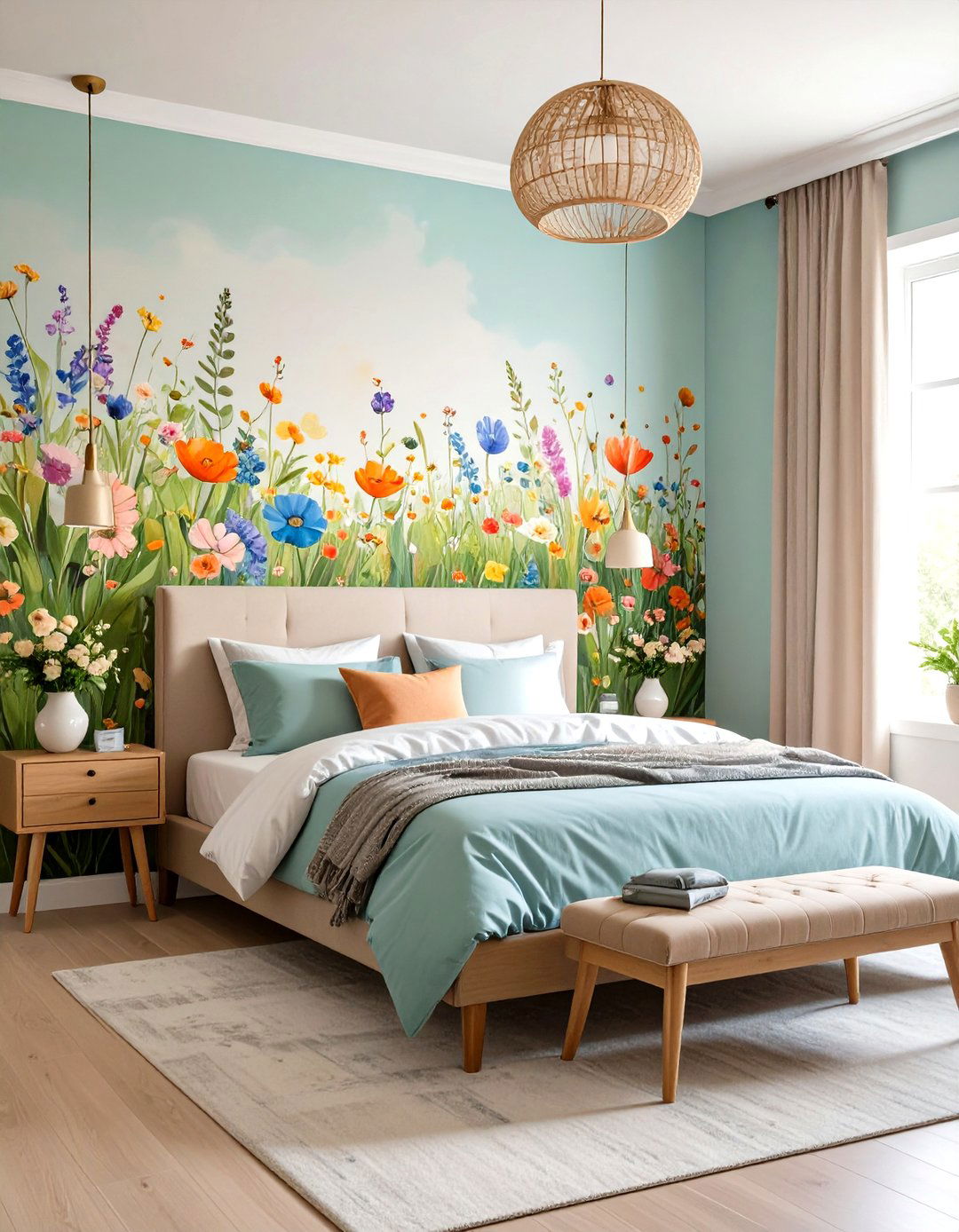 Whimsical Murals and Peel and Stick Decals - 25 pastel bedroom ideas