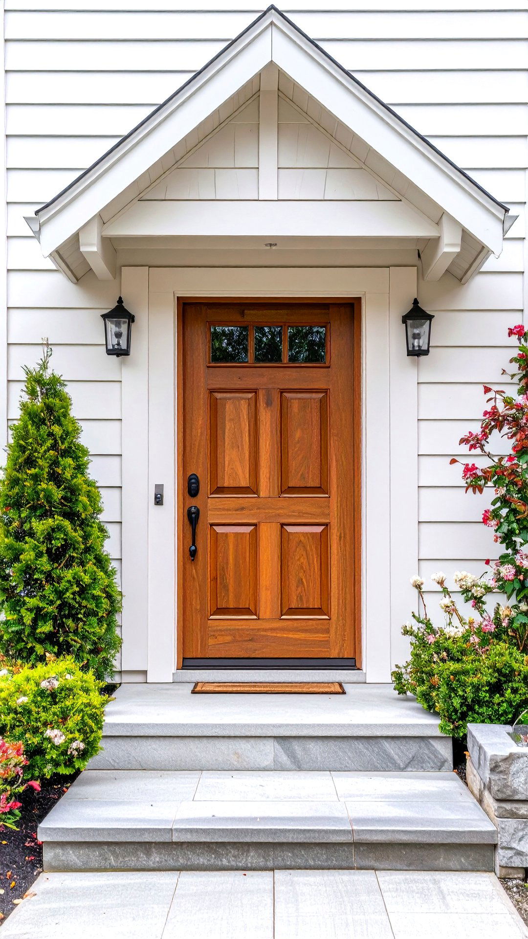 White Dove Cream Cedar Front Door - 25 cedar front door colors ideas