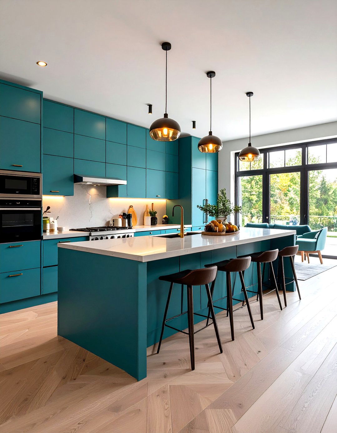 Widen the Work Aisle for Stress Free Movement - 25 parallel modular kitchen design ideas