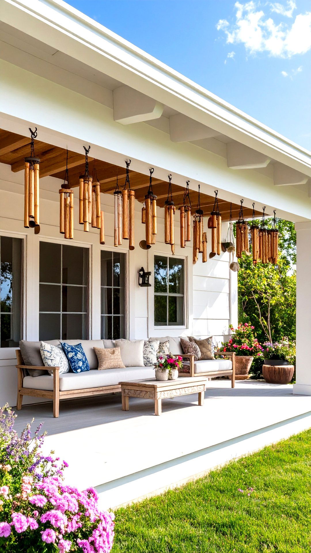 Wind Chime Gallery Animates the Boho House Exterior Breezes - 25 boho house exterior ideas