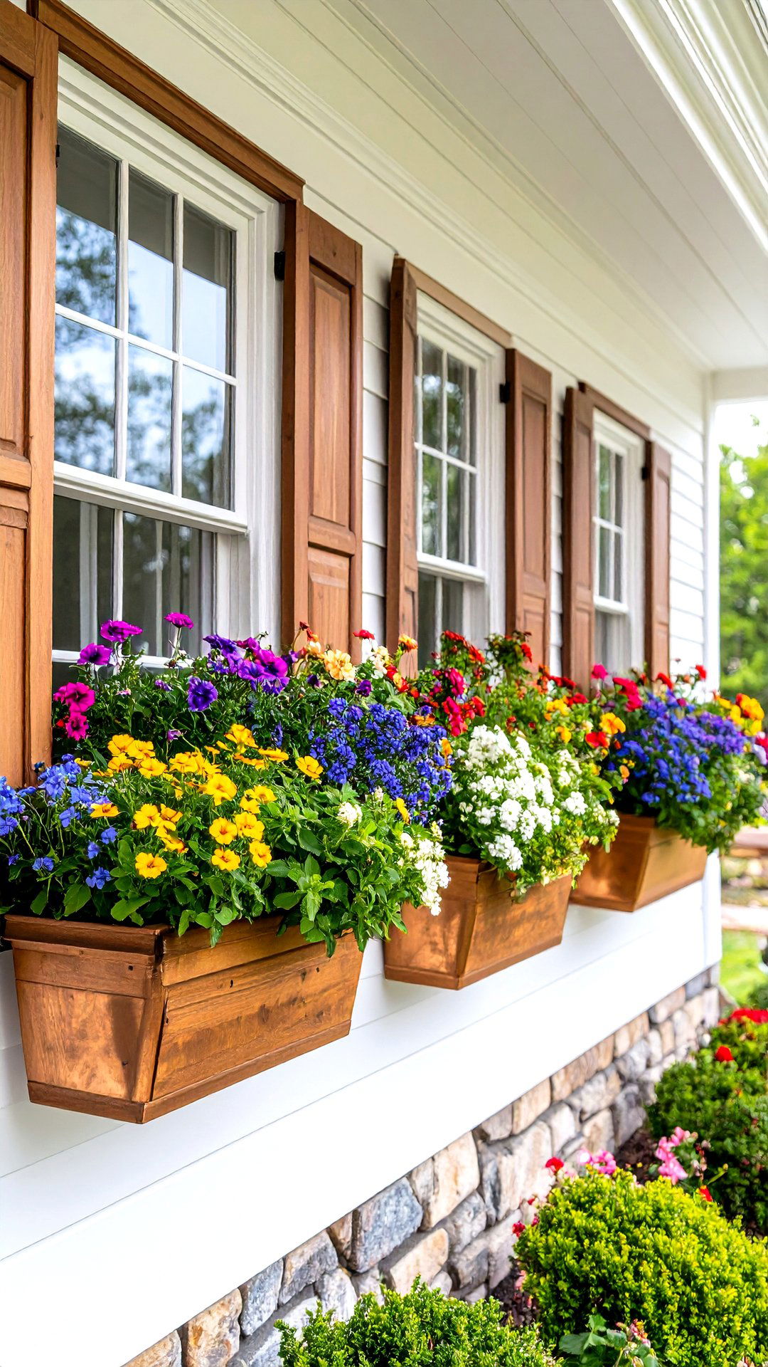Window Box Plantings Bridge House and Garden - 25 colonial front porch ideas