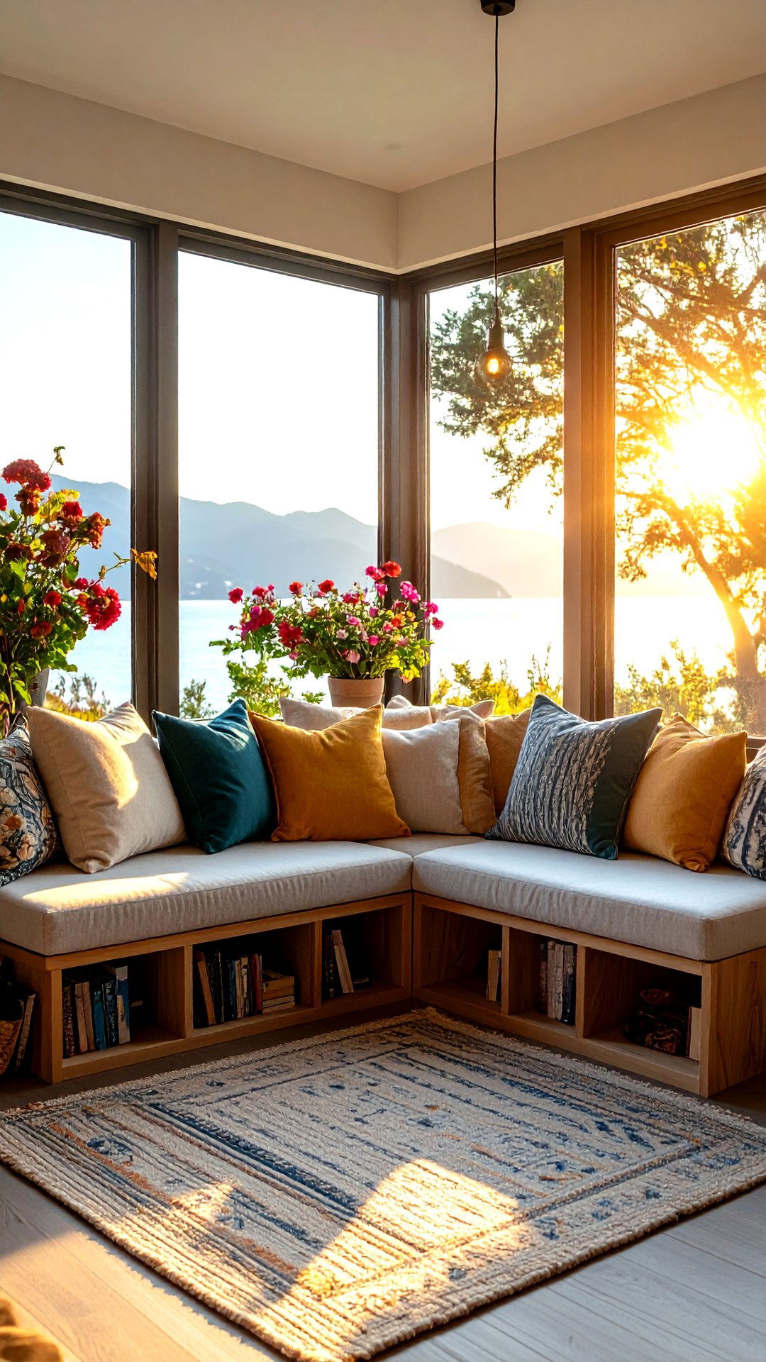 Window Seat Corner Shelf Bench for Reading Retreats - 25 corner shelf ideas