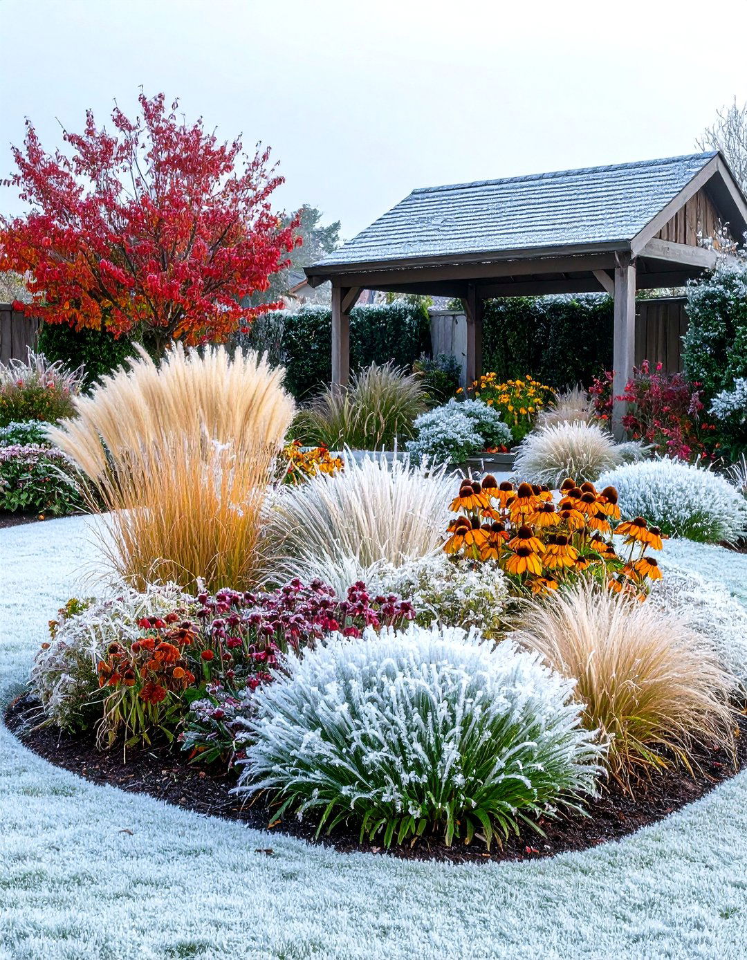 Winter Interest Flower Bed Structure - 25 flower bed ideas