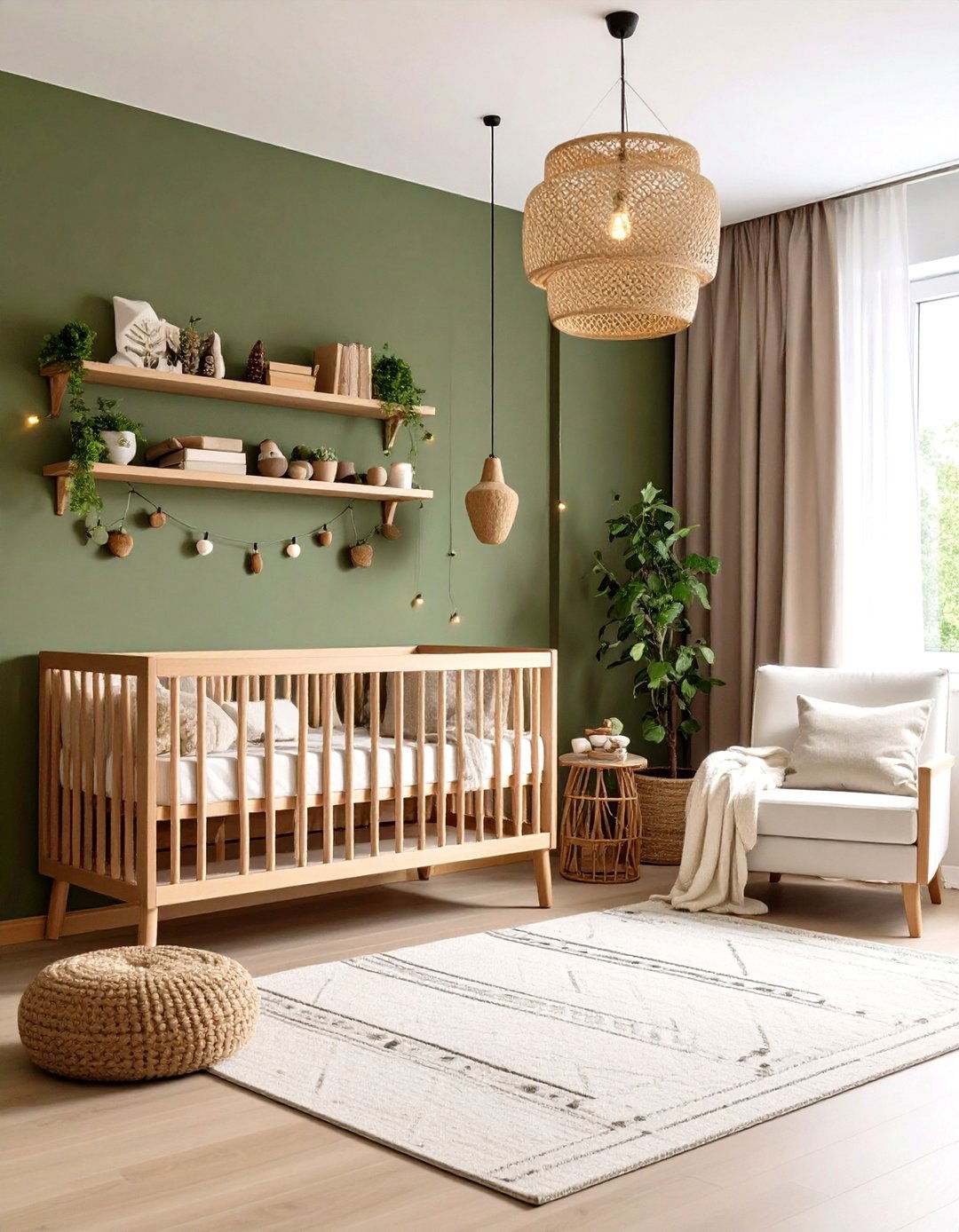 Woodland Greens and Browns Nursery Color - 25 nursery color ideas