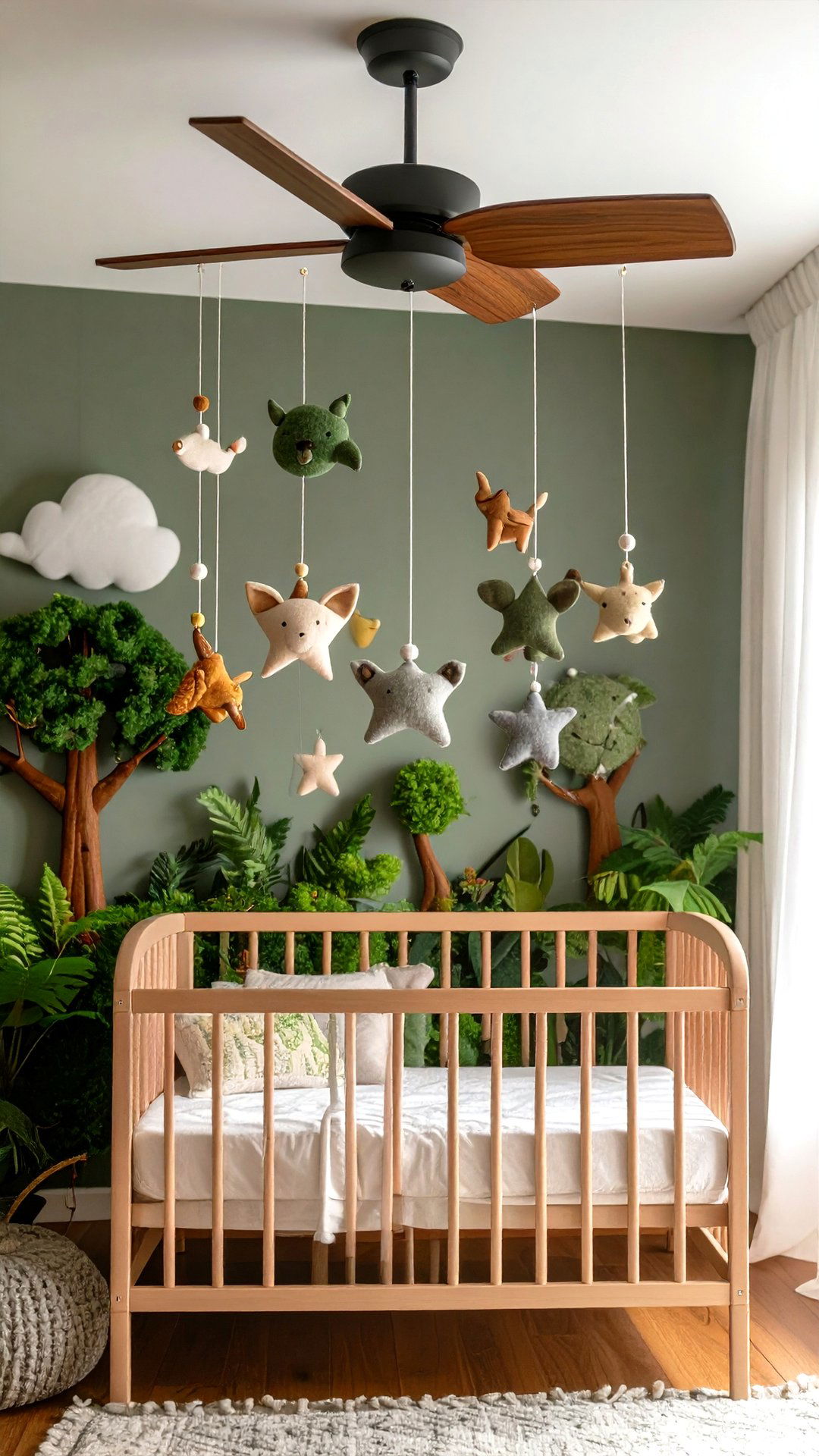 Woodland Mobile for Green Nursery Imagination - 25 green nursery ideas