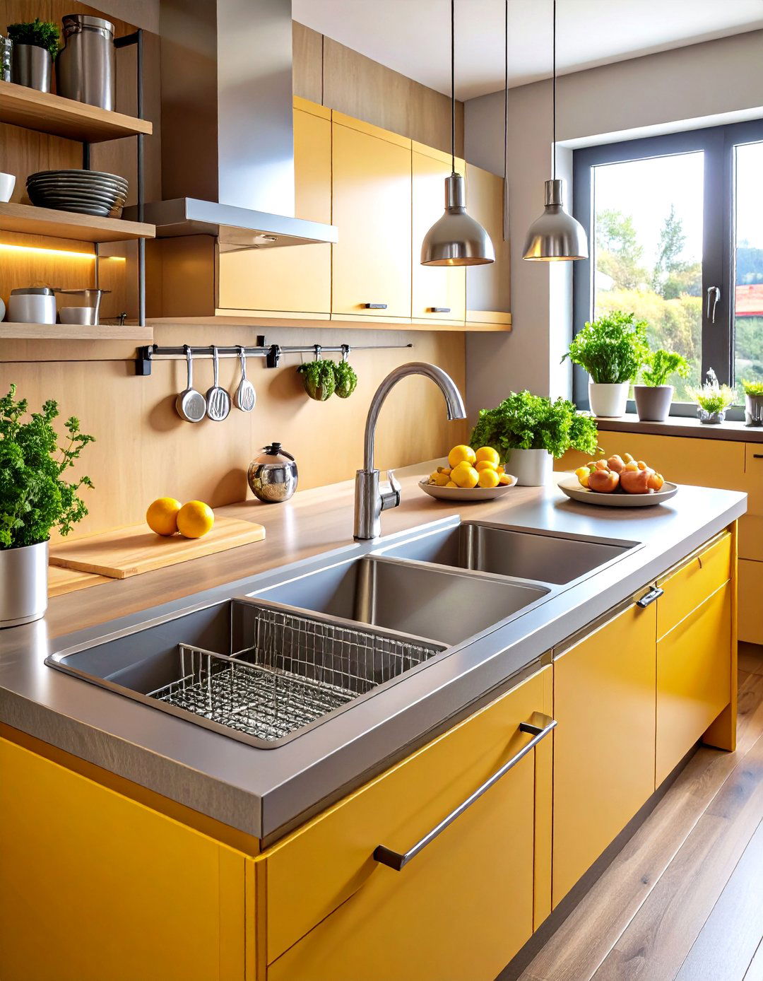 Workstation Sink Multitasks in a Galley Kitchen - 25 galley kitchen ideas