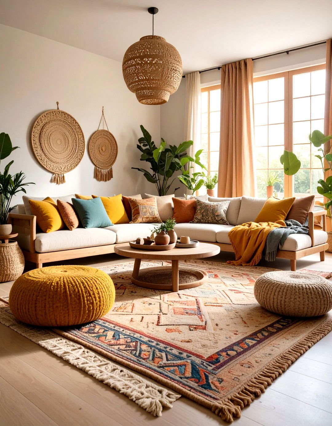 Zen Room Dressed in Natural Fiber Textiles - 25 Zen Room Ideas