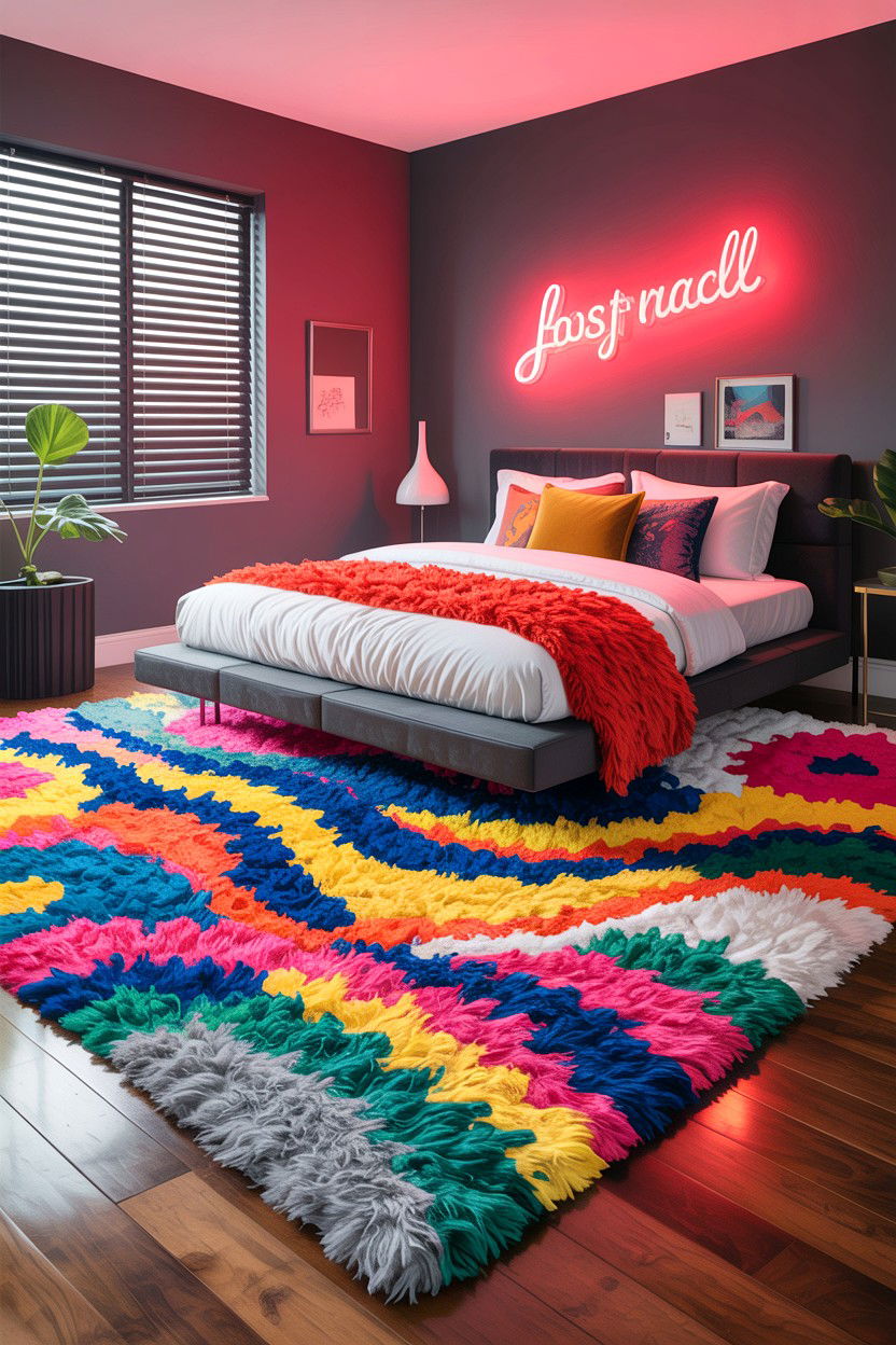 30 Cozy Bedroom Shag Rugs to Soften Your Living Space