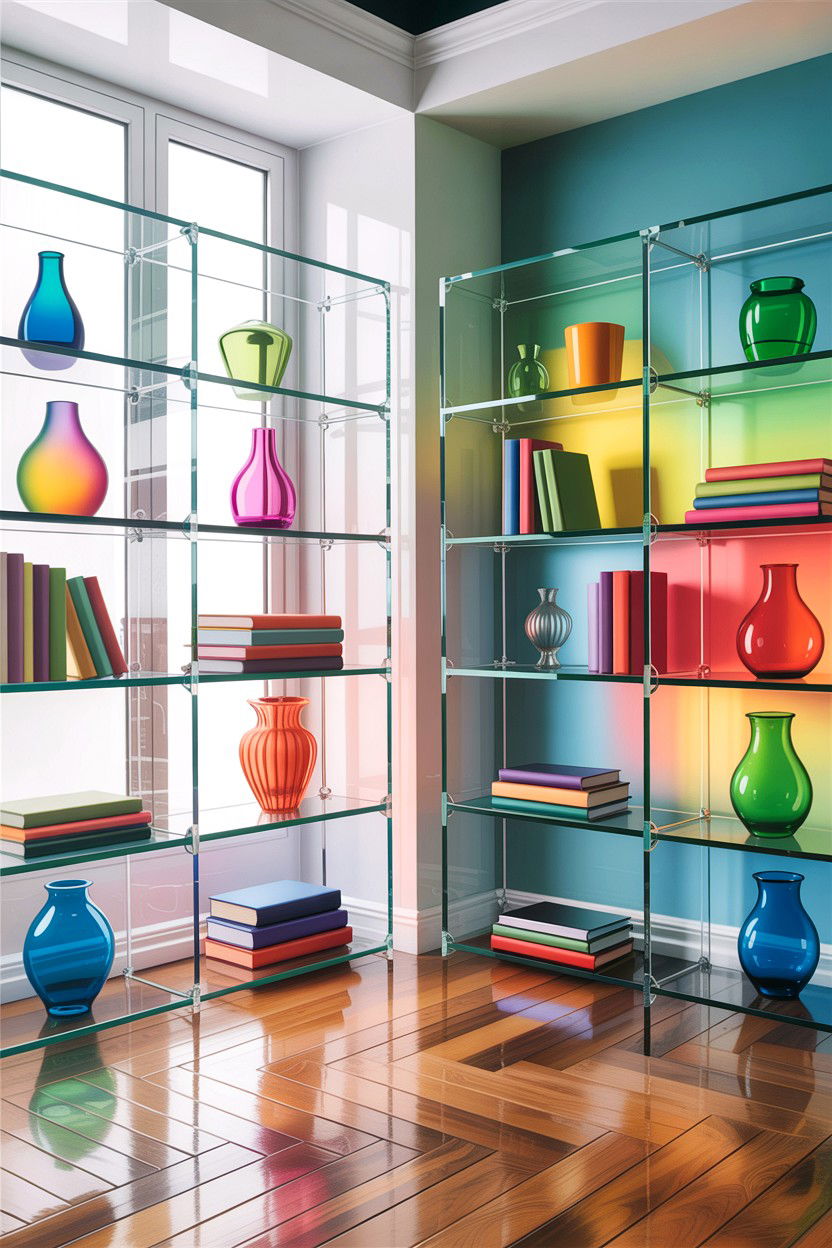 Acrylic Clear Shelf Partition - 30 bedroom shelf dividers