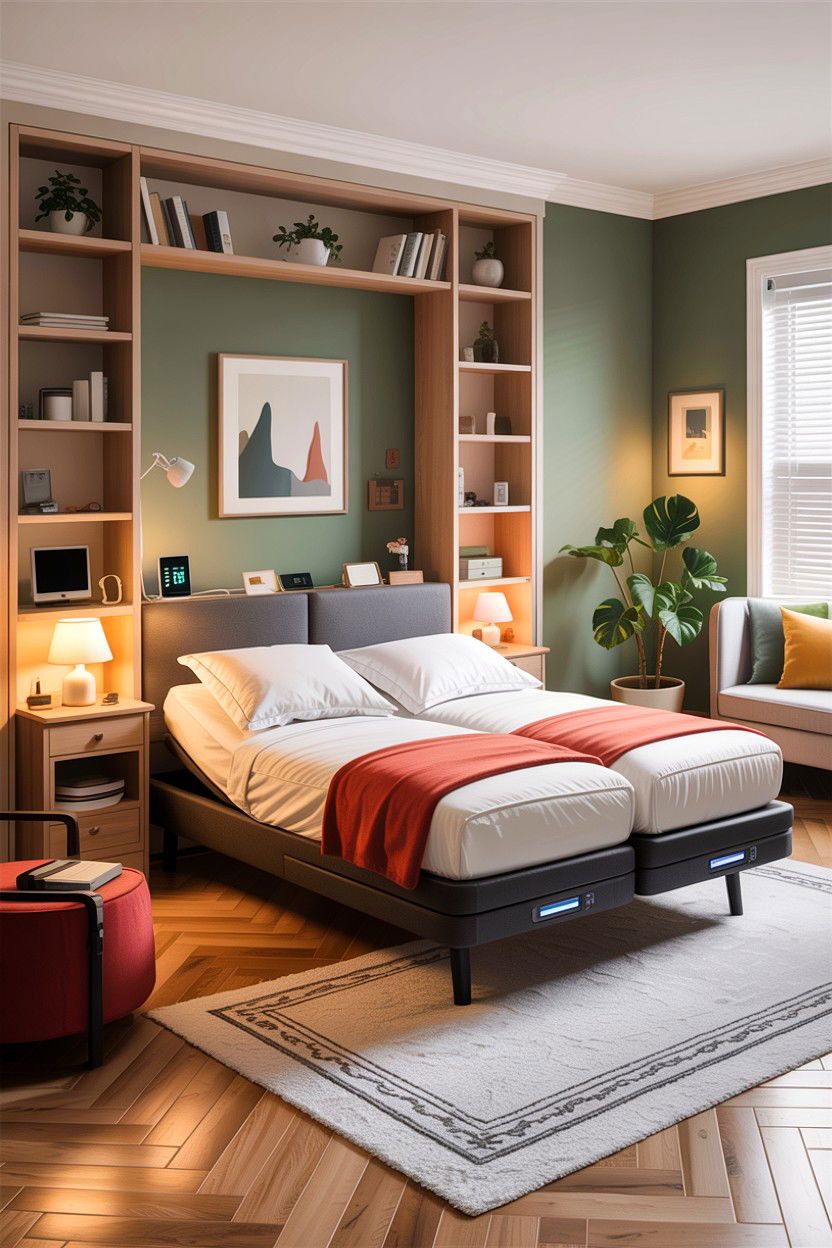 Adjustable Bed With USB Ports - 30 bedroom adjustable beds