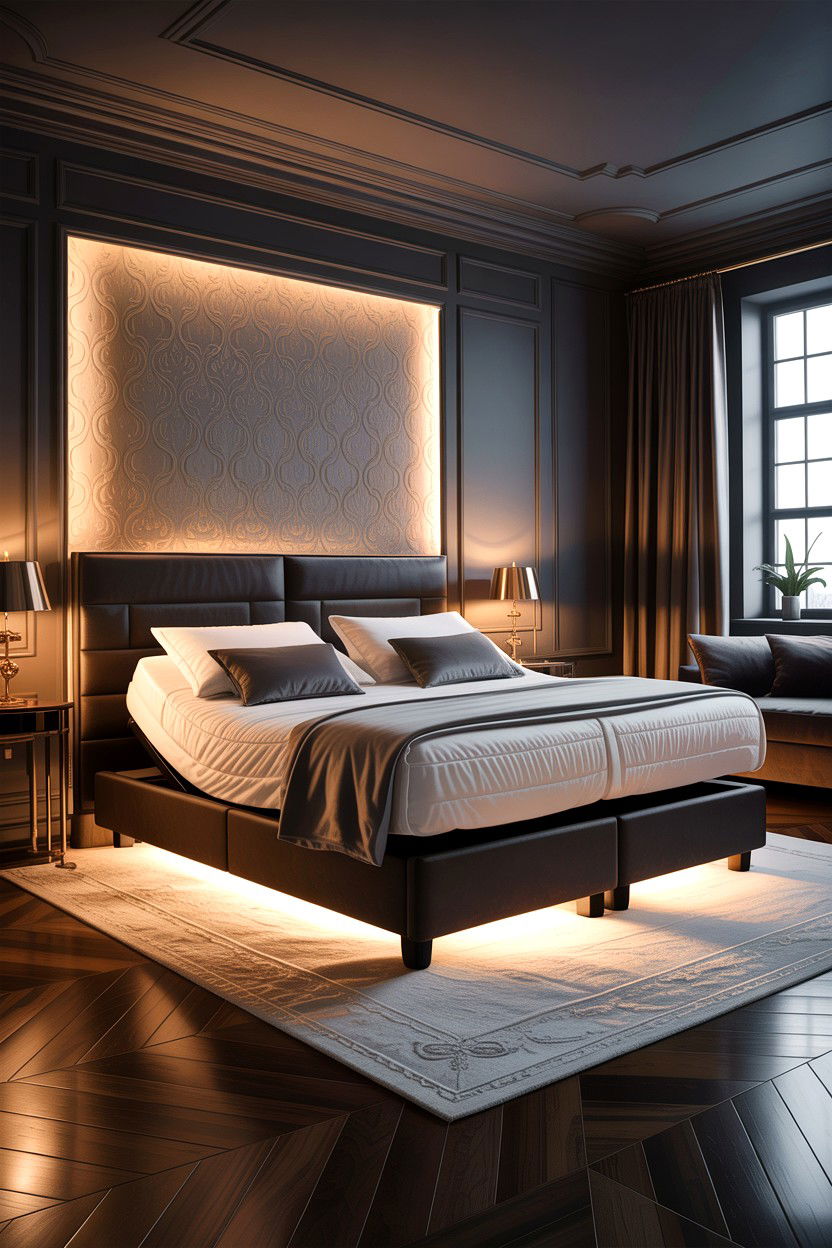 Adjustable Bed With Underbed Lighting - 30 bedroom adjustable beds