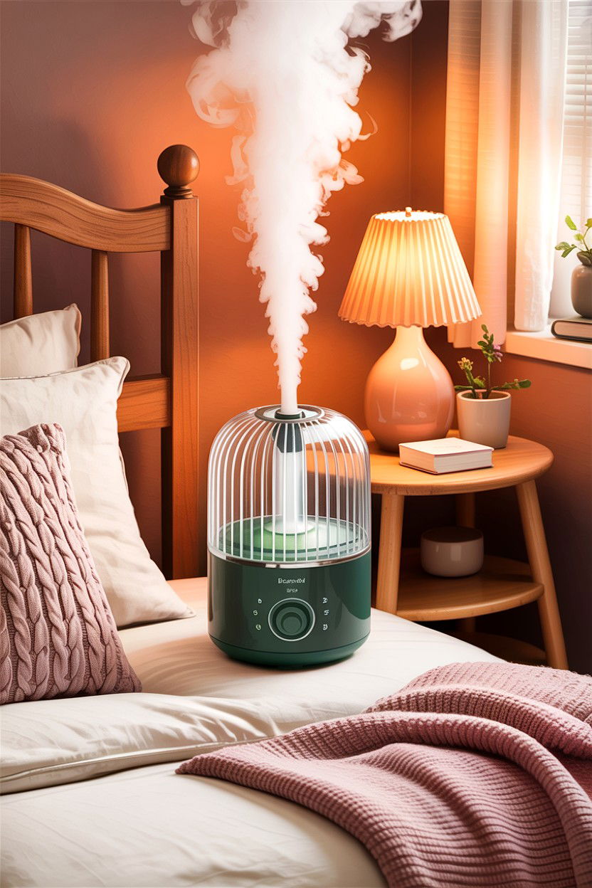Adjustable Mist Humidifier - 30 bedroom humidifiers
