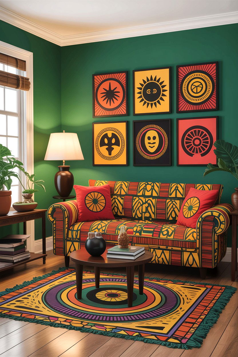 Afrocentric Living Room - 30 African living room ideas