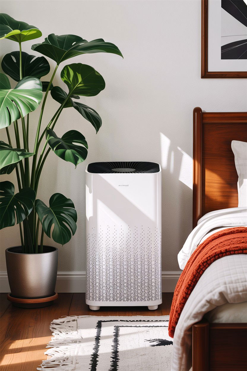 Air Purifier Placement - 30 insomnia bedroom ideas