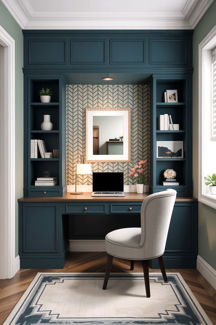 Alcove Desk - 30 bedroom study desk ideas